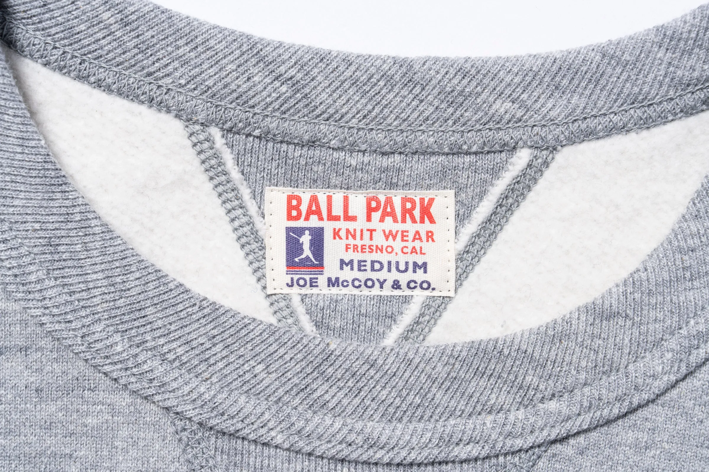 12 OZ. BALL PARK CREWNECK SWEATSHIRT sold by The Real McCoy's product image thumbnail 4
