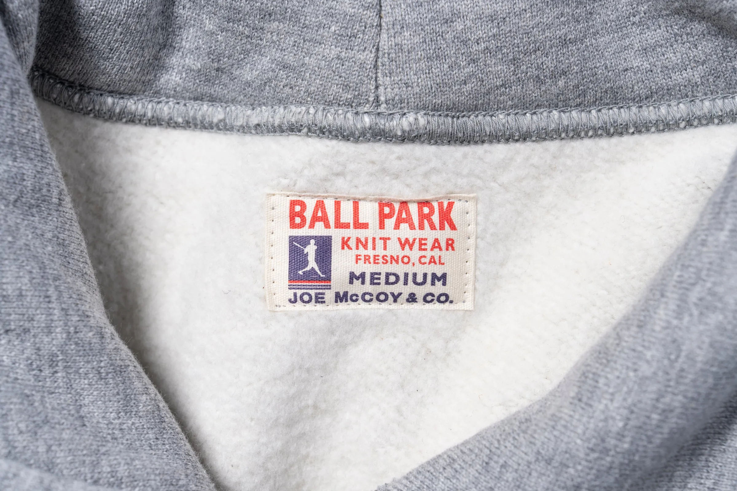 12 OZ. BALL PARK HOODED SWEATSHIRT sold by The Real McCoy's product image thumbnail 5