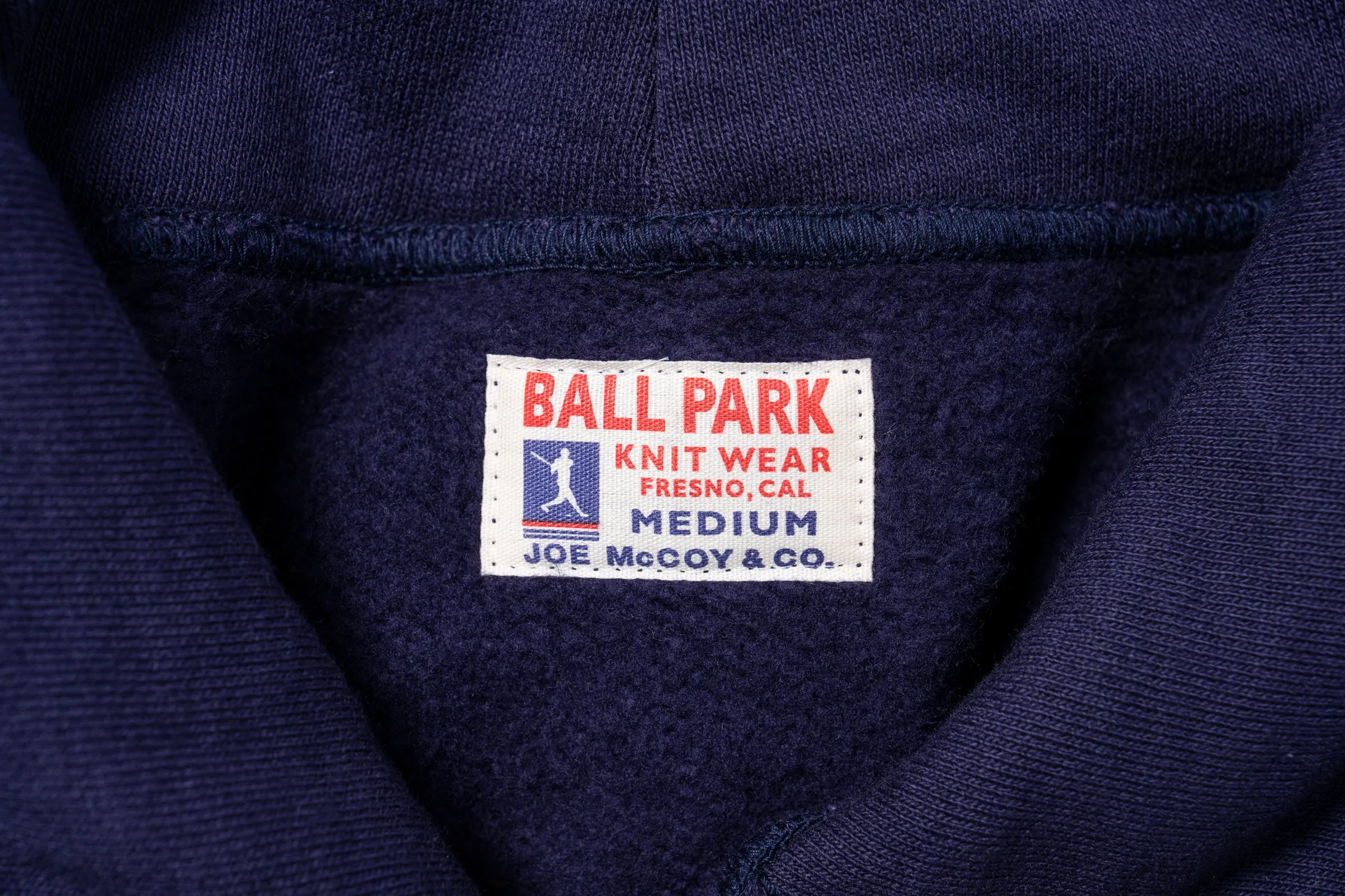 12 OZ. BALL PARK HOODED SWEATSHIRT sold by The Real McCoy's product image thumbnail 5