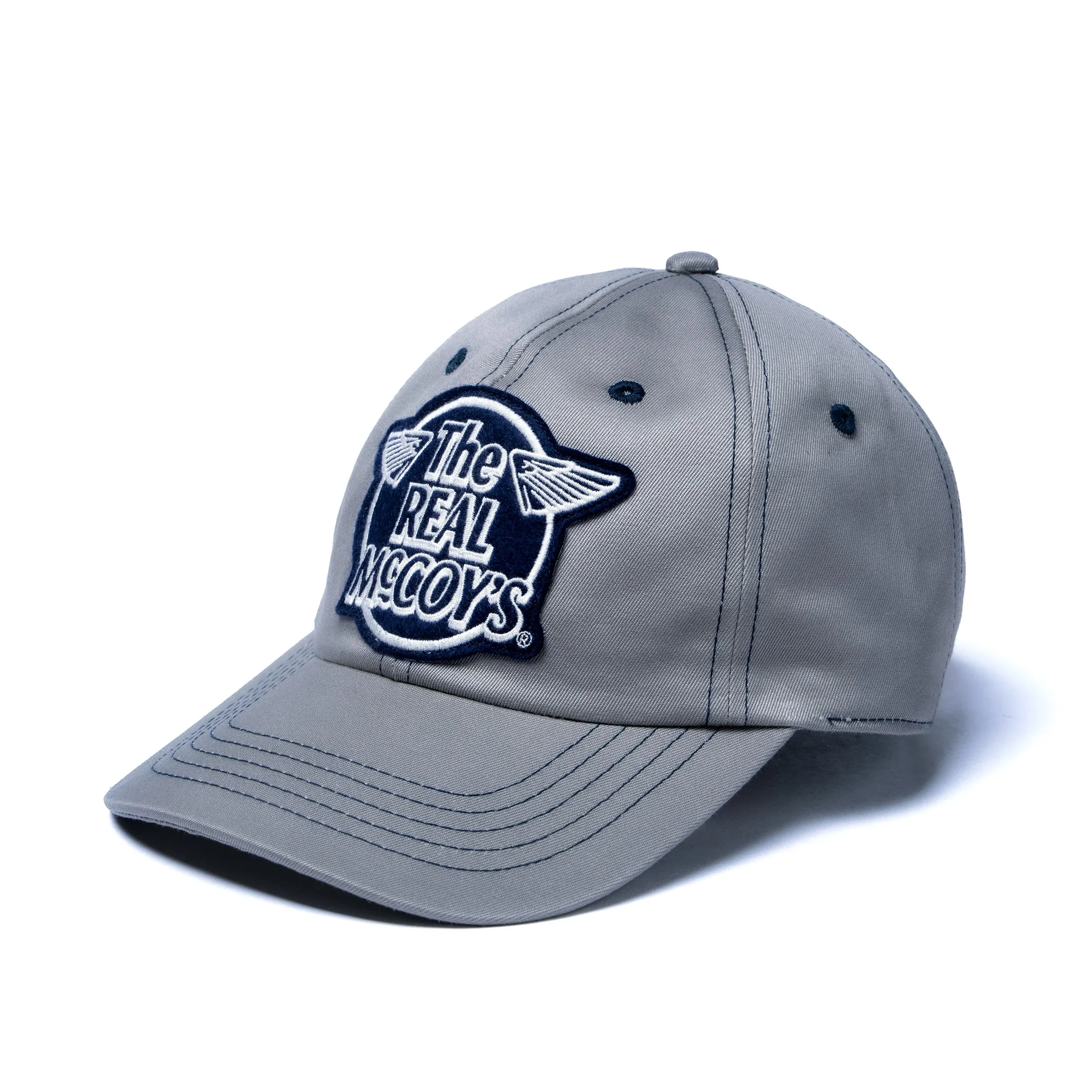 THE REAL McCOY’S LOGO BASEBALL CAP ‘WHITE LOGO’ sold by The Real McCoy's
