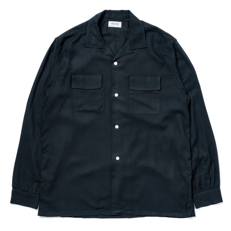 OPEN COLLAR RAYON SHIRT made by The Real McCoy's