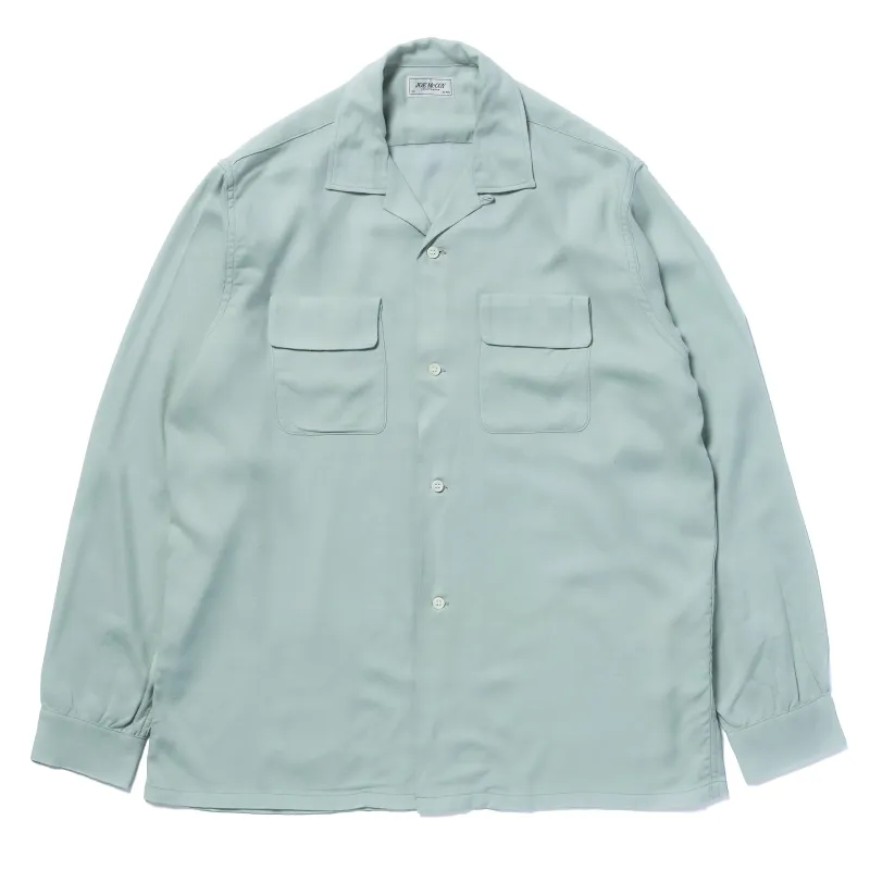 OPEN COLLAR RAYON SHIRT made by The Real McCoy's