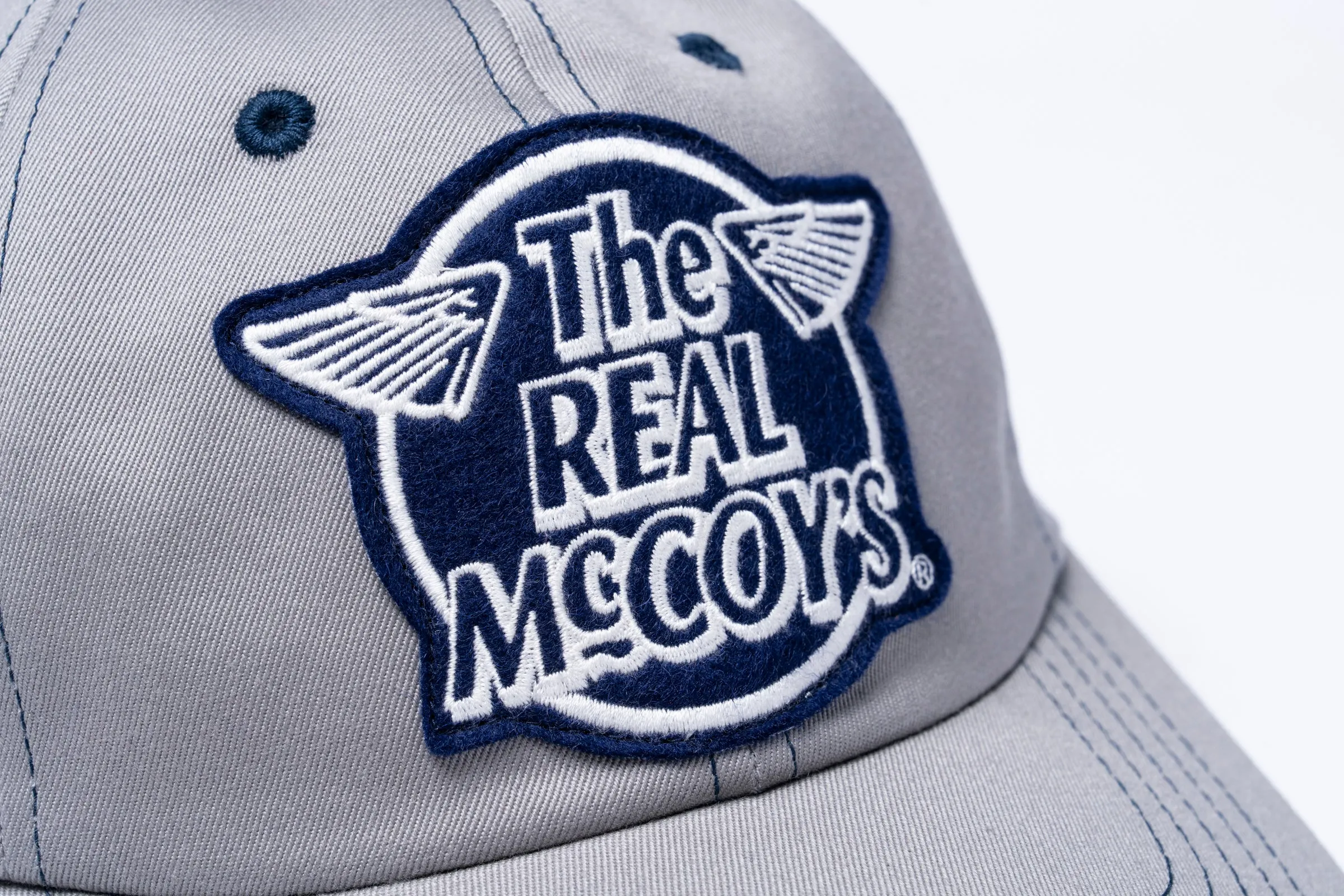 THE REAL McCOY’S LOGO BASEBALL CAP ‘WHITE LOGO’ sold by The Real McCoy's product image thumbnail 4