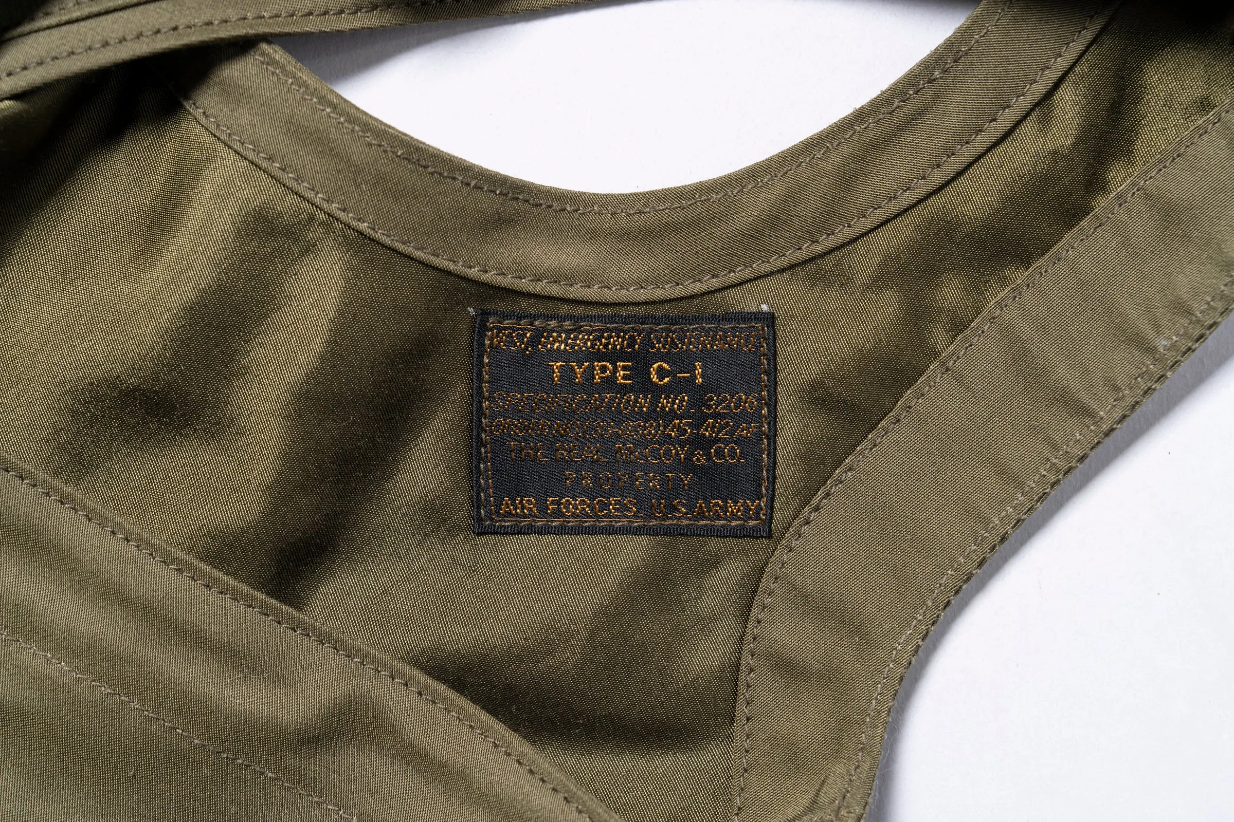 TYPE C-1 VEST, EMERGENCY SUSTENANCE sold by The Real McCoy's product image thumbnail 4