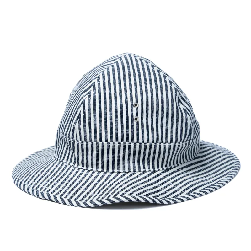 STRIPED DUNGAREE DAISY-MAE HAT made by The Real McCoy's