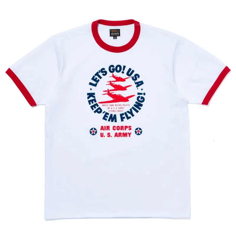 MILITARY TEE / KEEP EM’ FLYING made by The Real McCoy's