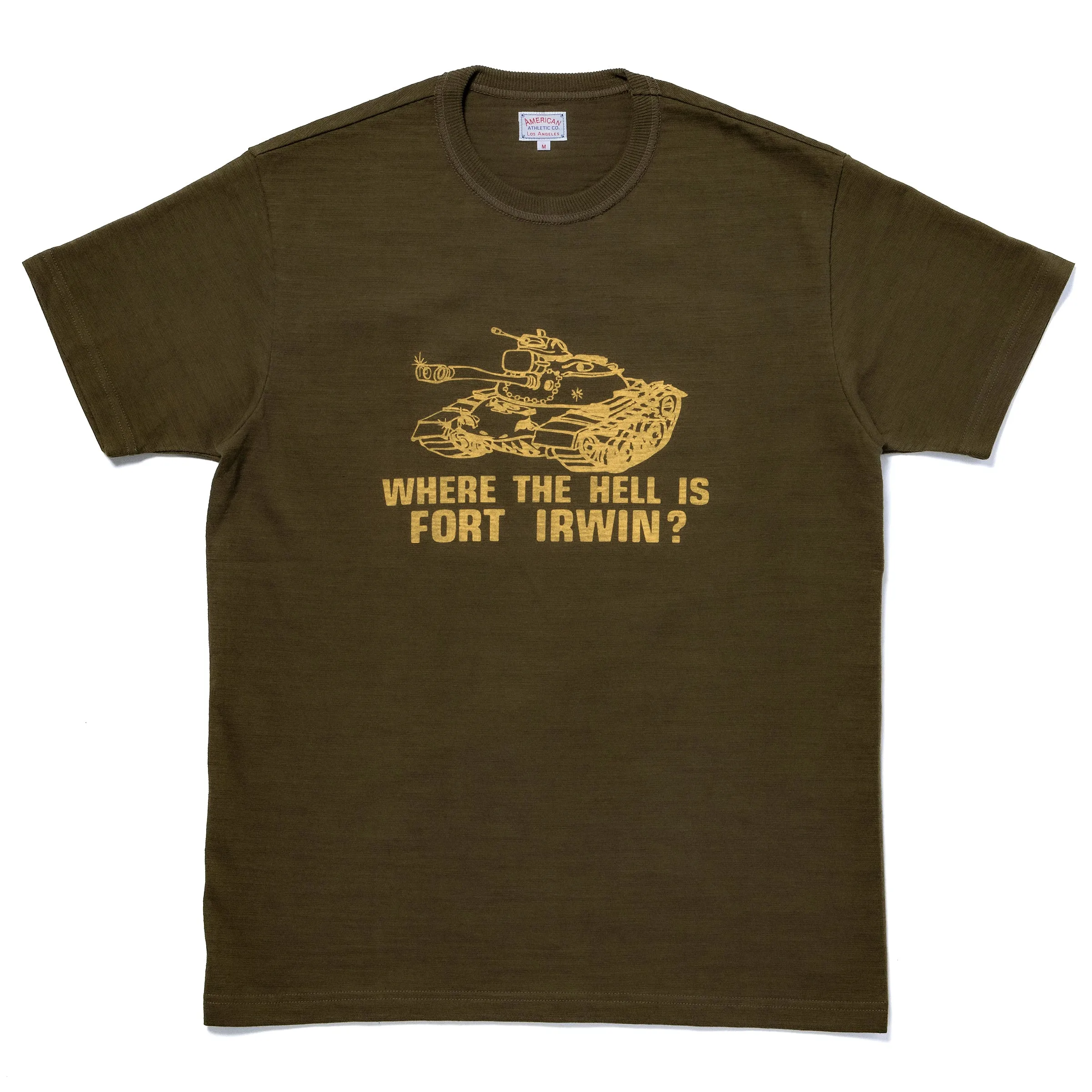ATHLETIC T-SHIRT / WHERE THE HELL IS FORT IRWIN? sold by The Real McCoy's product image thumbnail 2
