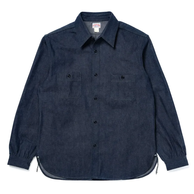 8HU DENIM SERVICEMAN WORK SHIRT made by The Real McCoy's