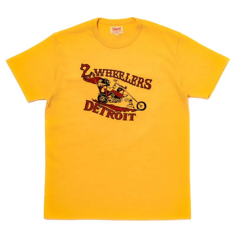 ATHLETIC T-SHIRT / 2-WHEELERS OF DETROIT made by The Real McCoy's