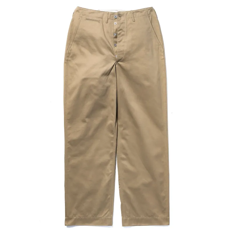 TROUSERS, COTTON, KHAKI, 1941 made by The Real McCoy's
