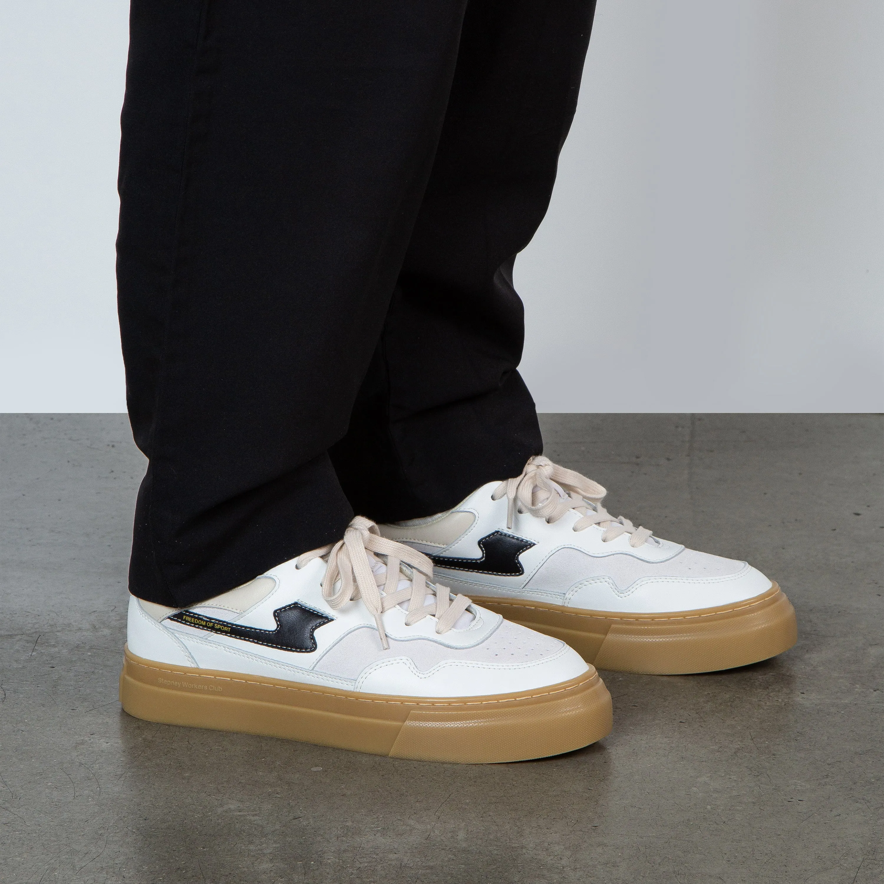 PEARL S-STRIKE LEATHER MIX WHITE-GUM sold by Stepney Workers Club product image thumbnail 2