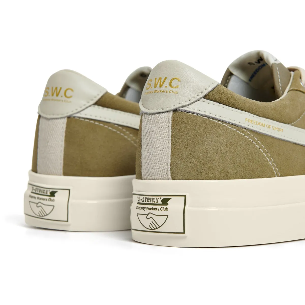 DELLOW S-STRIKE SUEDE MOSS-ECRU sold by Stepney Workers Club product image thumbnail 5