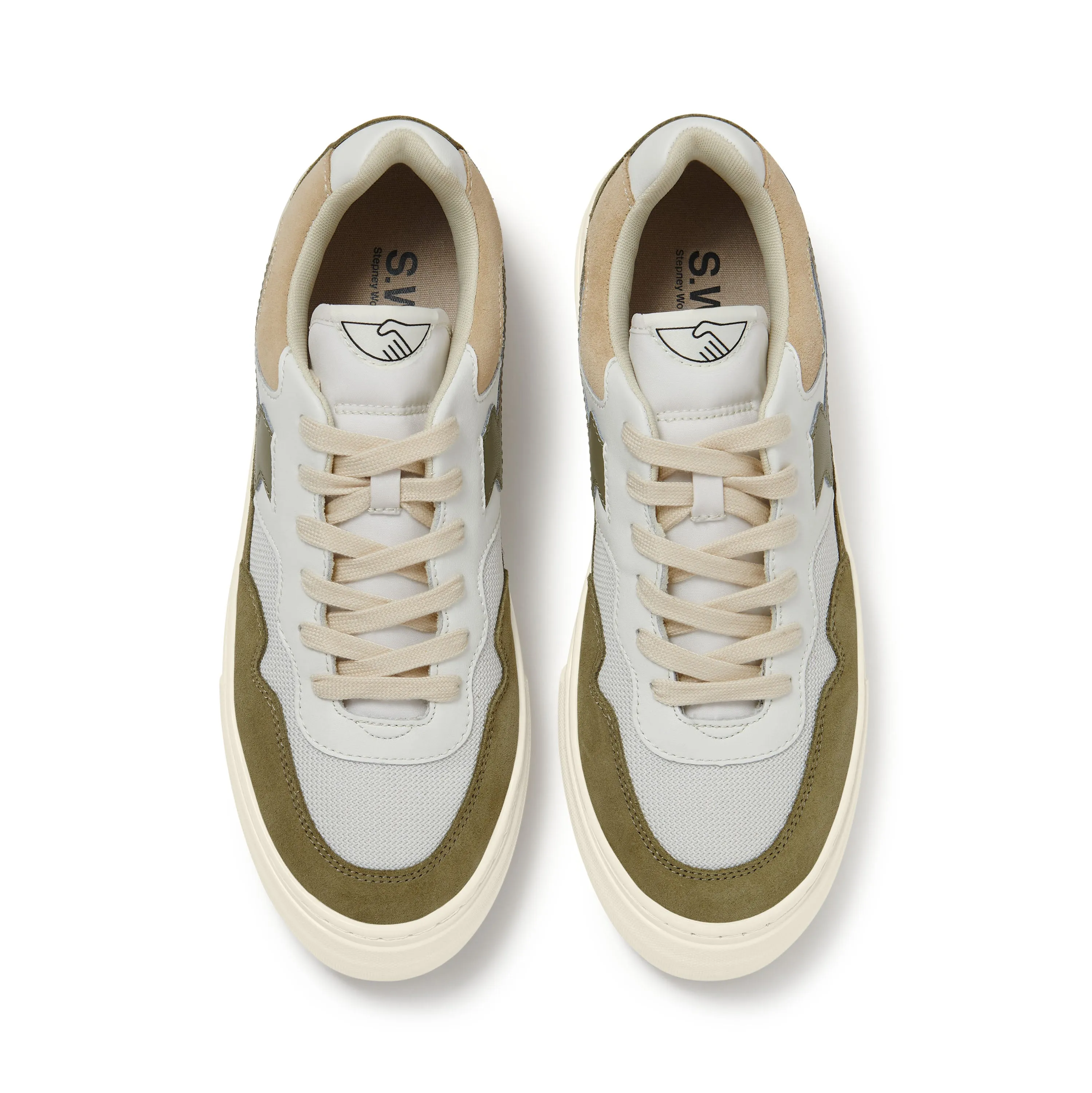 PEARL S-STRIKE SUEDE MIX WHITE-MOSS sold by Stepney Workers Club product image thumbnail 4