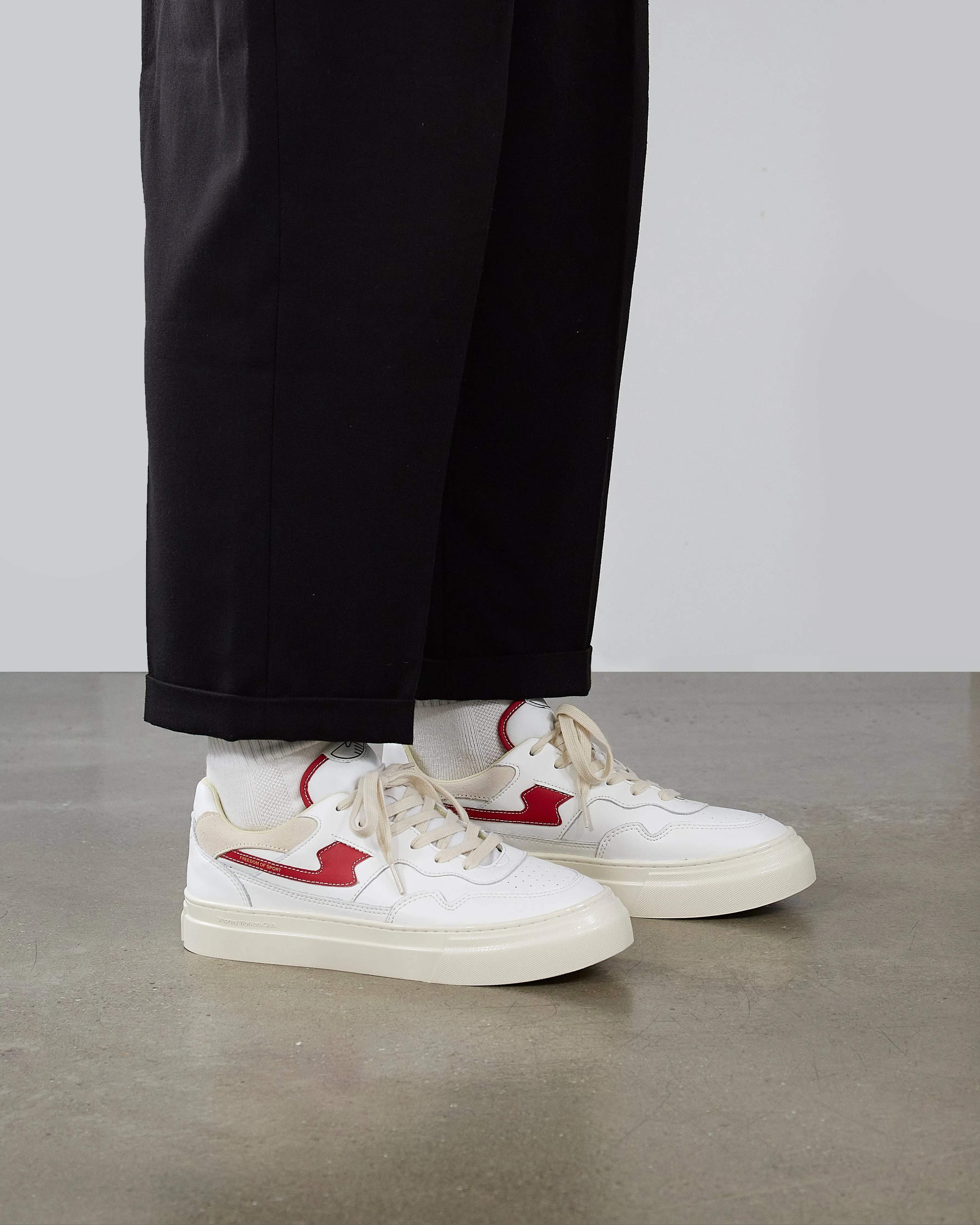 PEARL S-STRIKE LEATHER WHITE-RED sold by Stepney Workers Club product image thumbnail 2