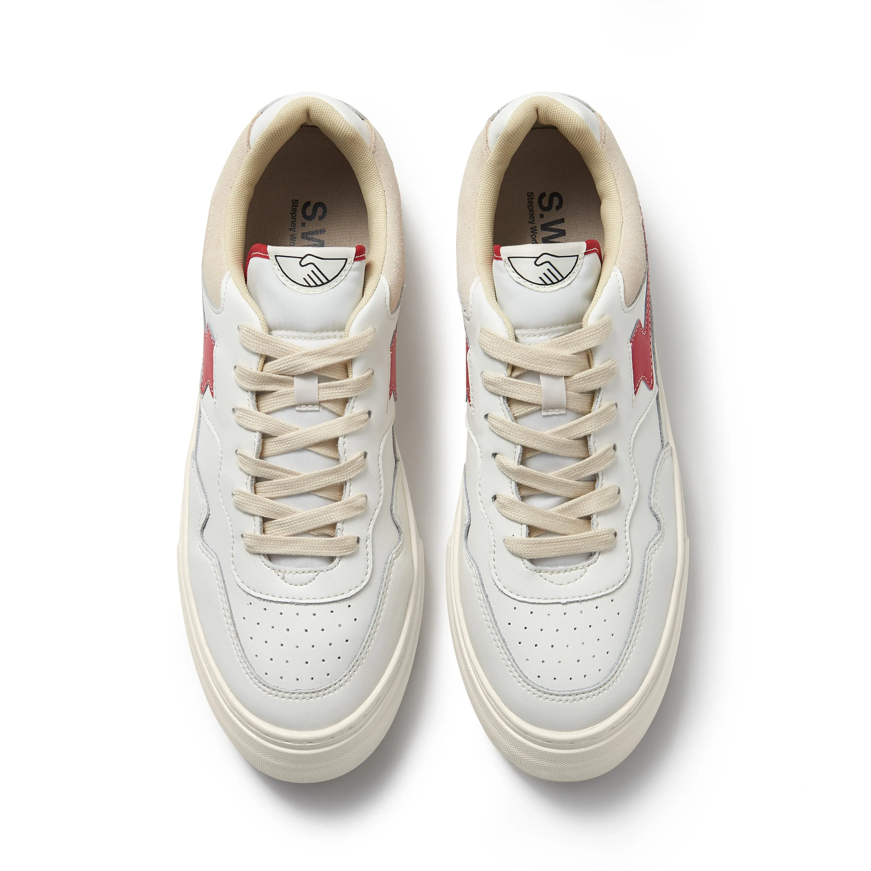 PEARL S-STRIKE LEATHER WHITE-RED sold by Stepney Workers Club product image thumbnail 4