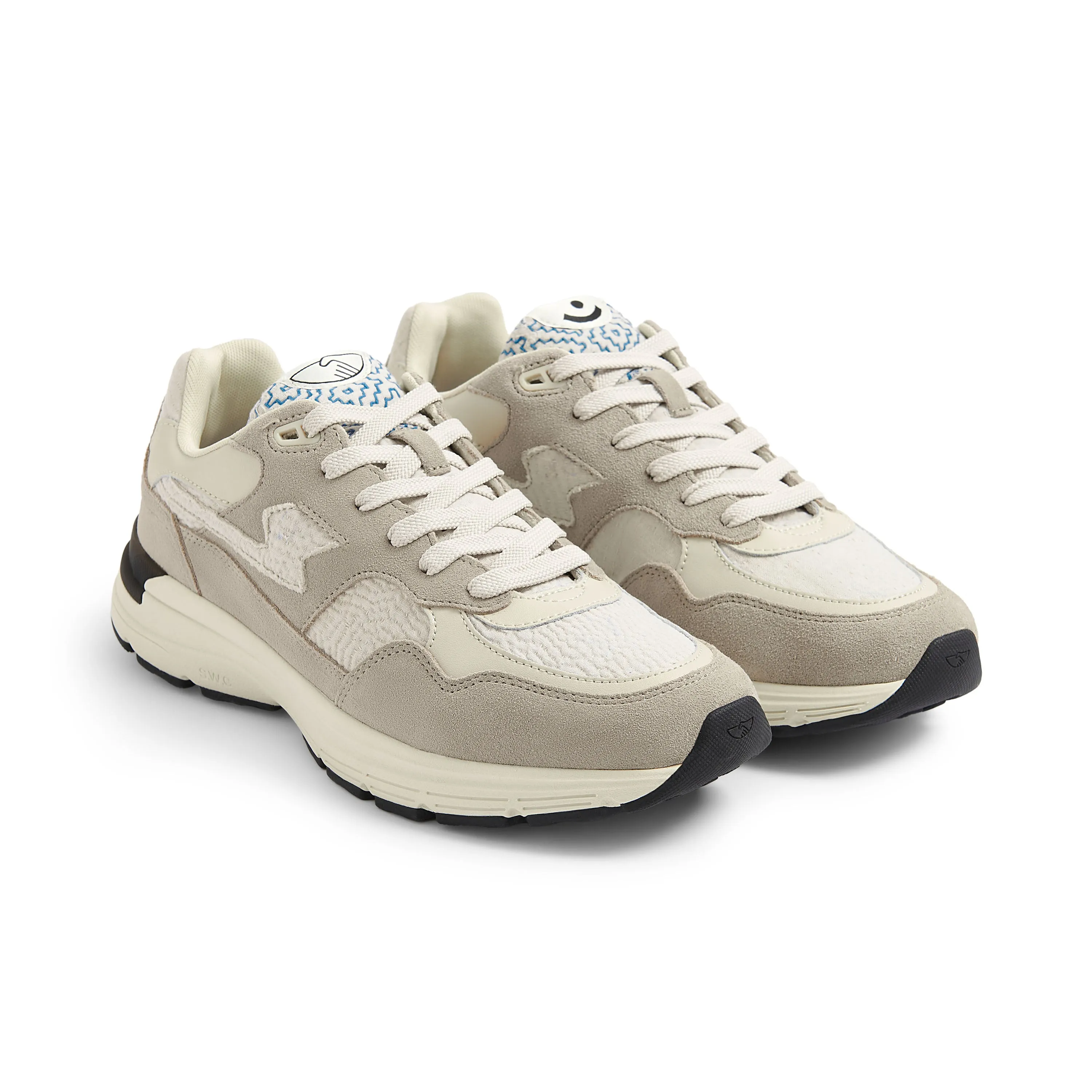 S.W.C & KARTIK RESEARCH AMIEL S-STRIKE SUEDE MIX ECRU-KANTHA sold by Stepney Workers Club product image thumbnail 2