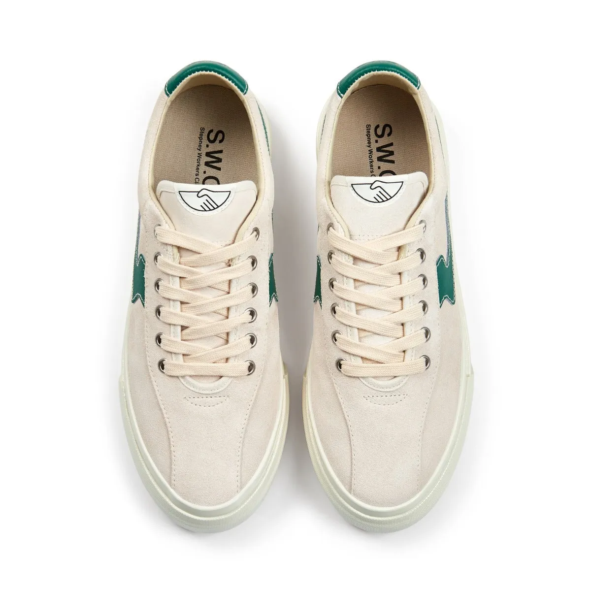 DELLOW S-STRIKE SUEDE ECRU-GREEN sold by Stepney Workers Club product image thumbnail 5