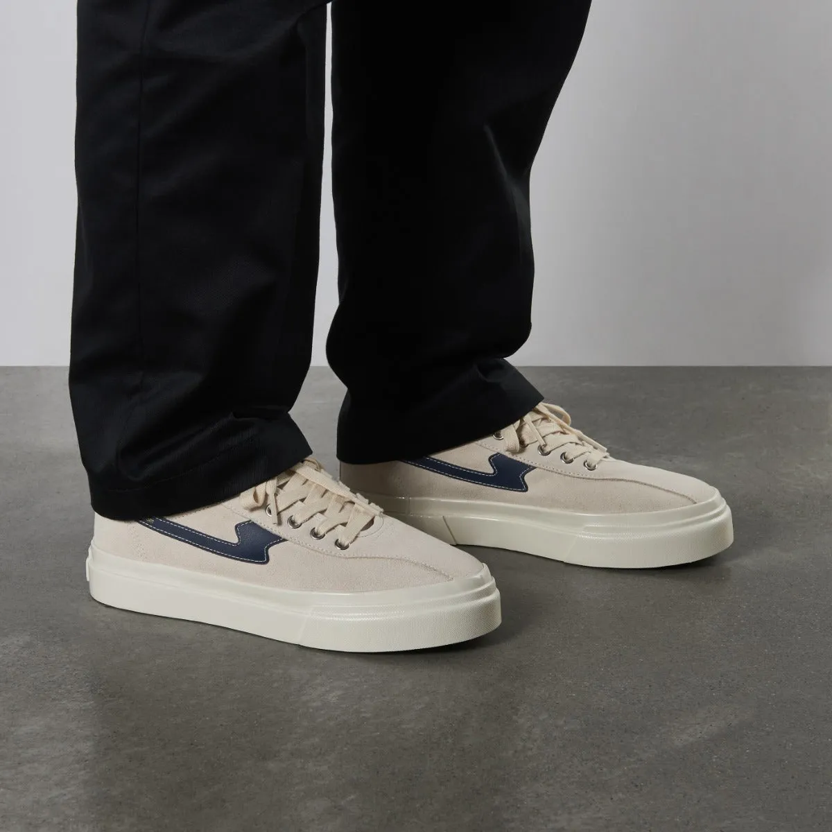 DELLOW S-STRIKE SUEDE ECRU-NAVY sold by Stepney Workers Club product image thumbnail 2