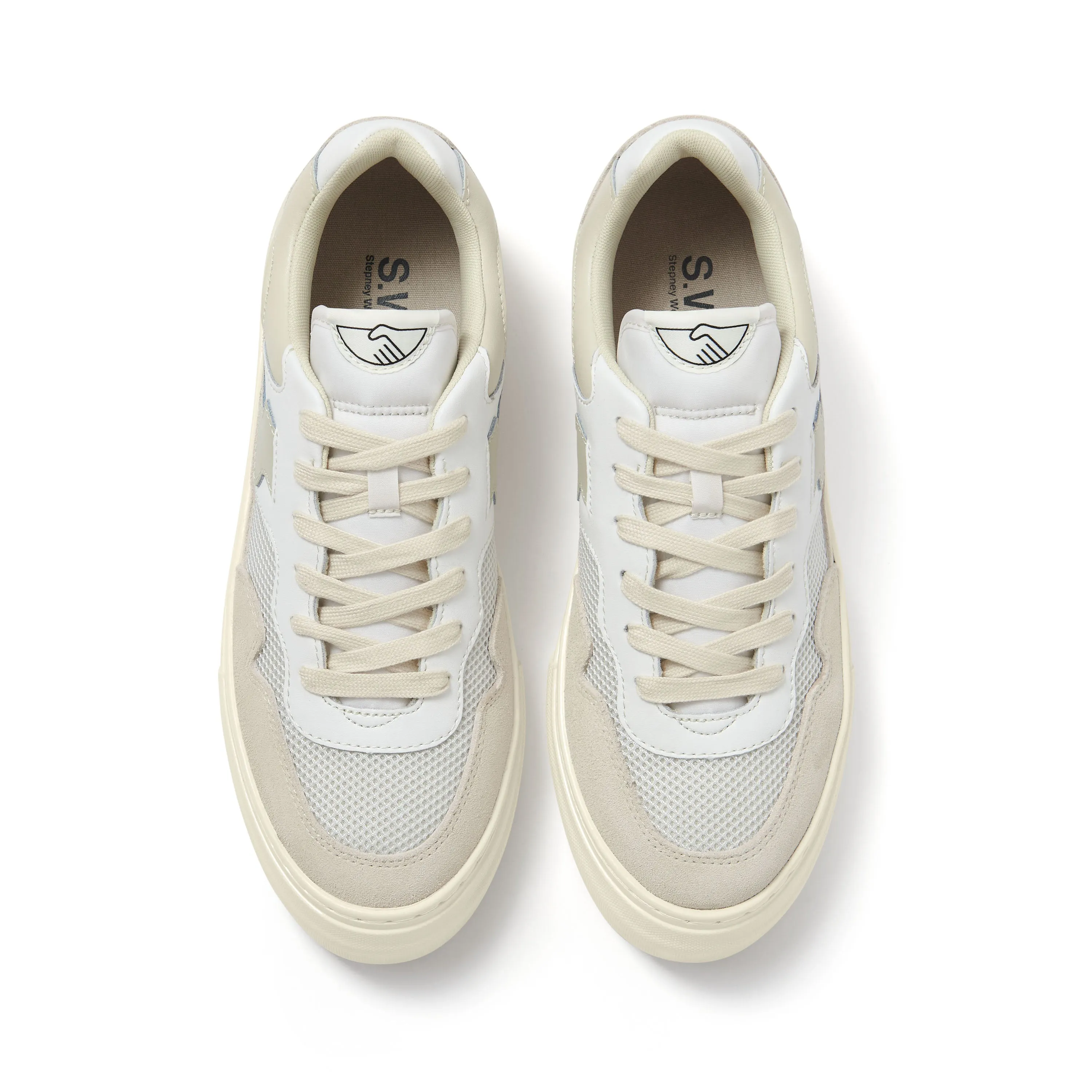 PEARL S-STRIKE SUEDE MIX ECRU-PUTTY sold by Stepney Workers Club product image thumbnail 4