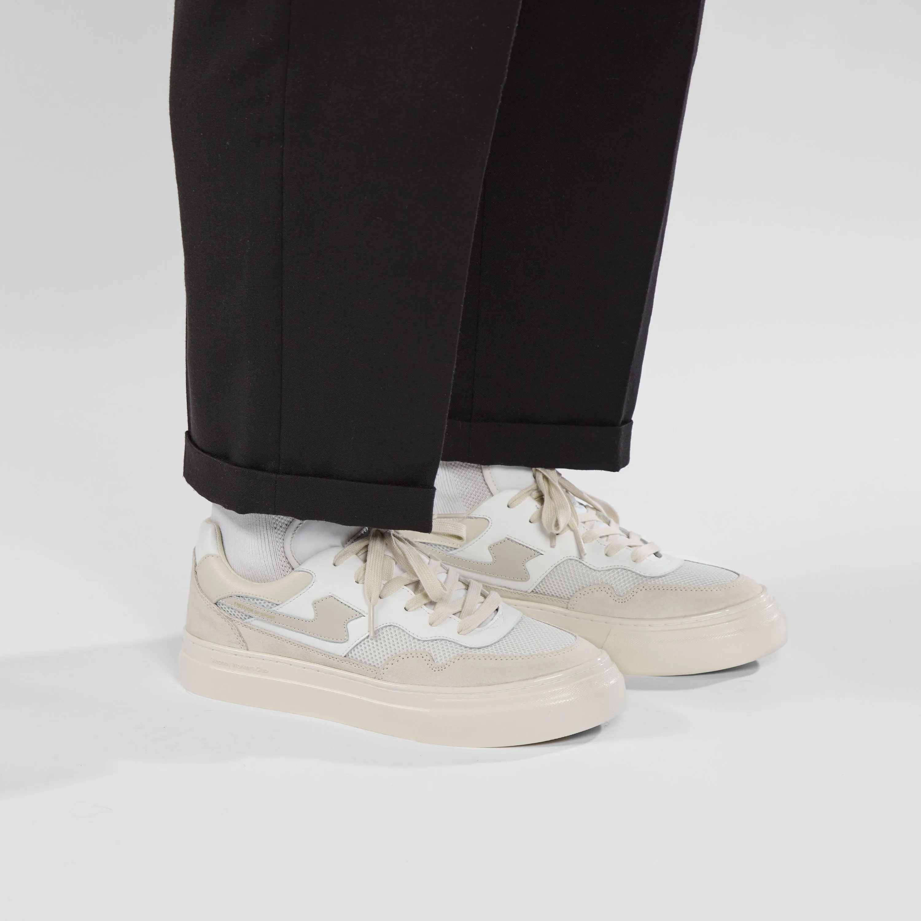 PEARL S-STRIKE SUEDE MIX ECRU-PUTTY sold by Stepney Workers Club product image thumbnail 2