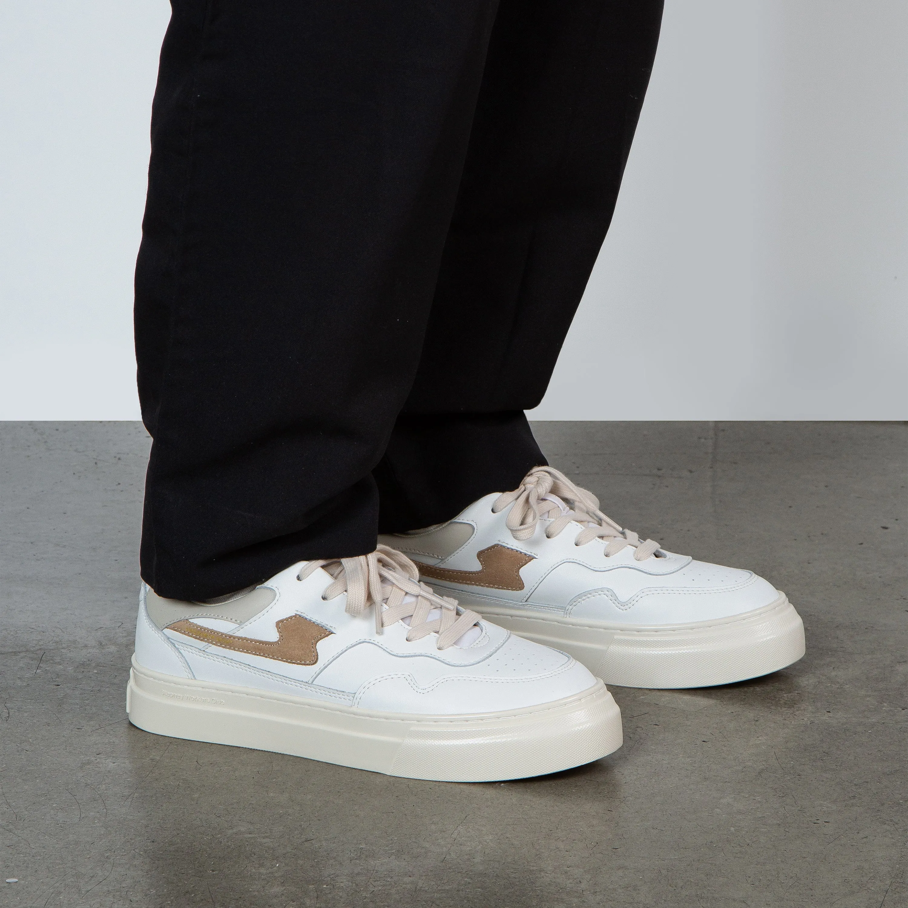 PEARL S-STRIKE LEATHER WHITE-EARTH sold by Stepney Workers Club product image thumbnail 2