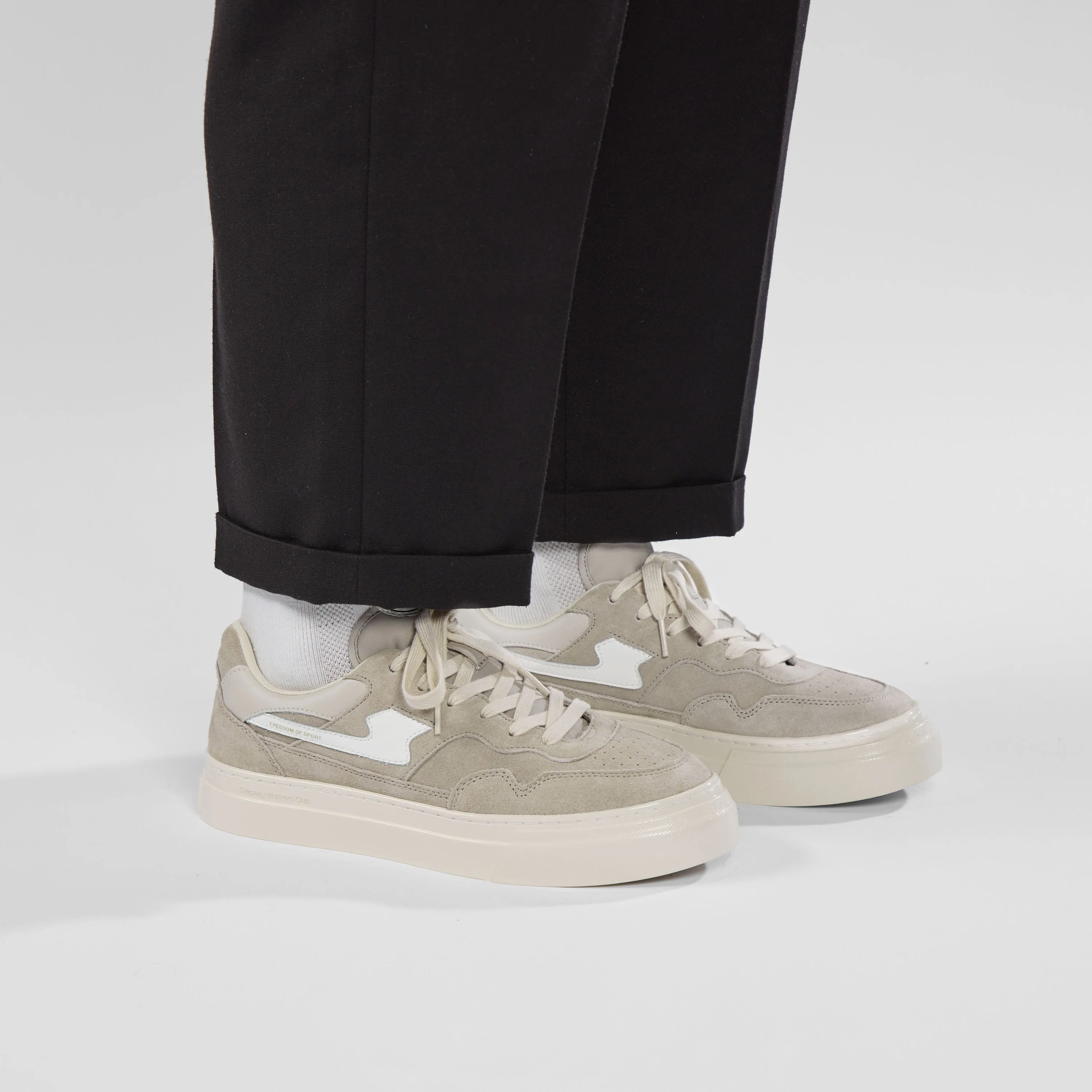 PEARL S-STRIKE SUEDE LIGHT GREY-WHITE sold by Stepney Workers Club product image thumbnail 3