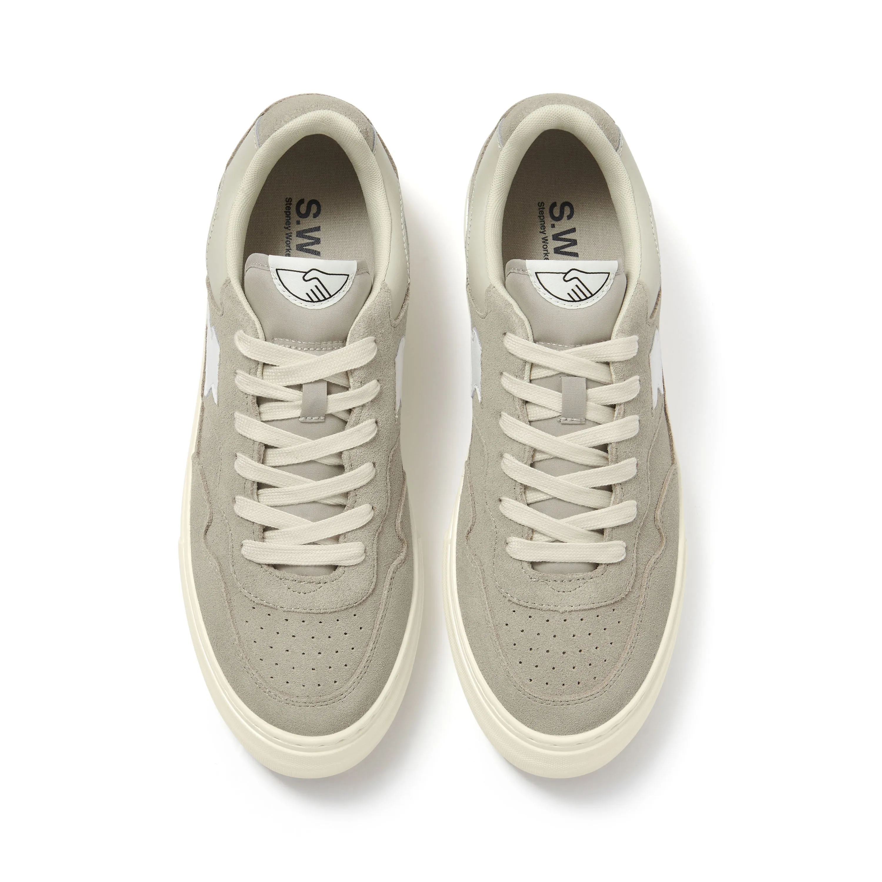 PEARL S-STRIKE SUEDE LIGHT GREY-WHITE sold by Stepney Workers Club product image thumbnail 4