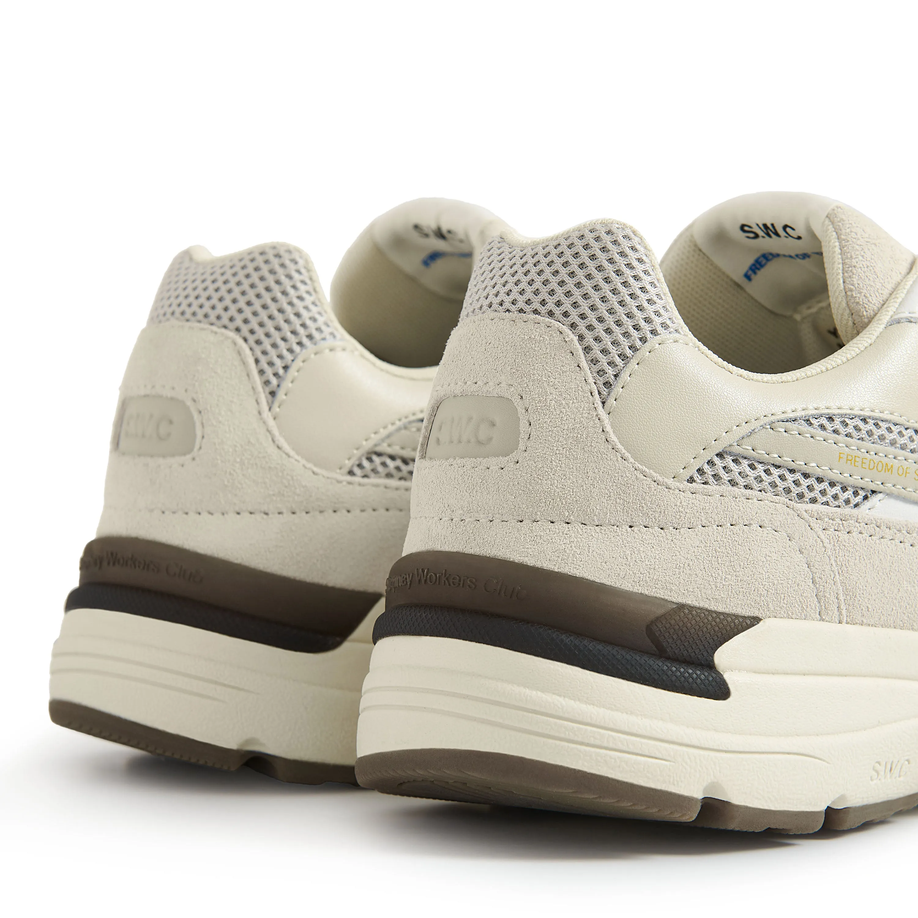 AMIEL S-STRIKE SUEDE MIX WHITE-ECRU sold by Stepney Workers Club product image thumbnail 5