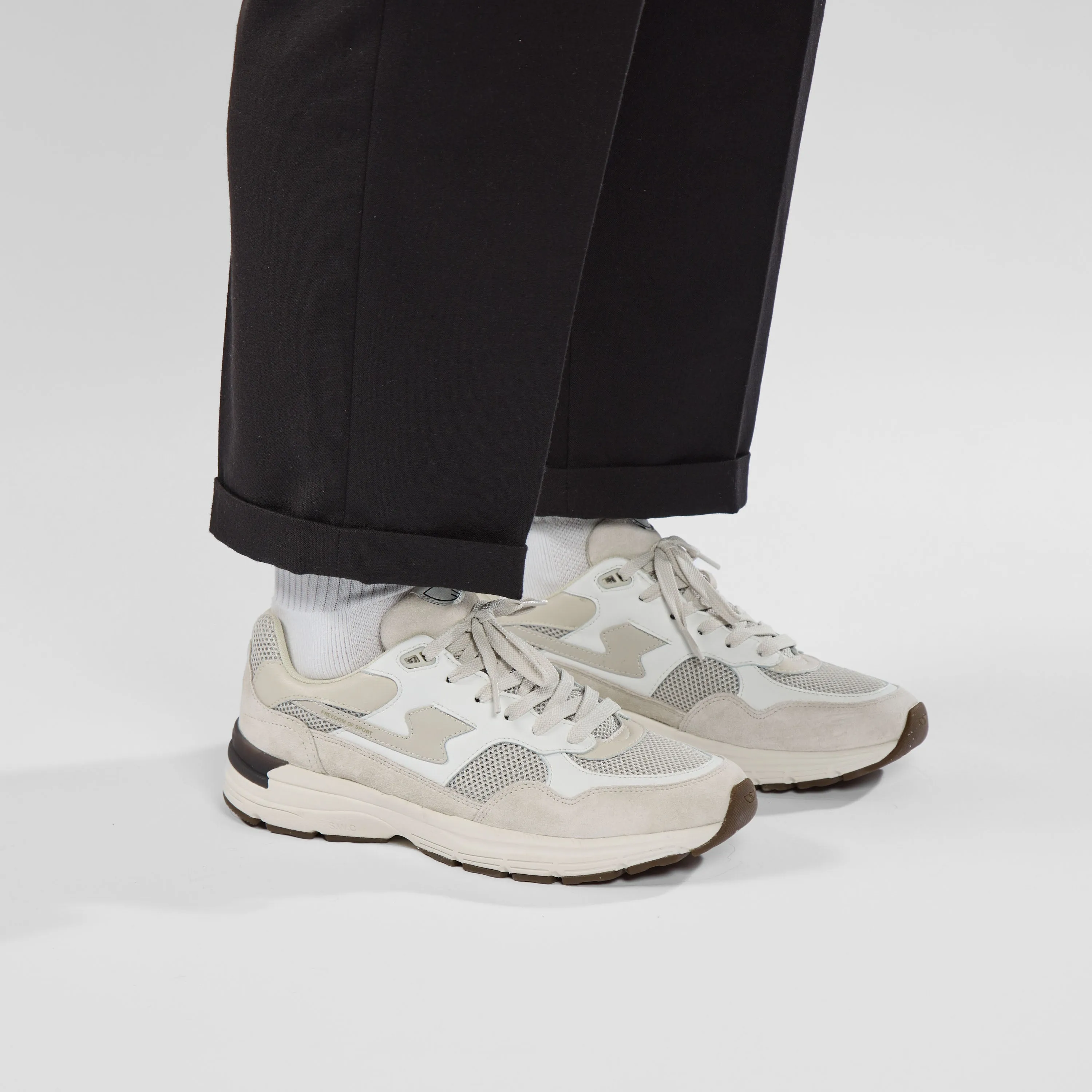 AMIEL S-STRIKE SUEDE MIX WHITE-ECRU sold by Stepney Workers Club product image thumbnail 2