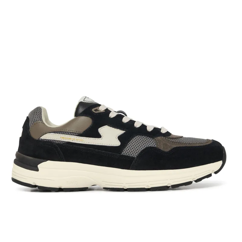 AMIEL S-STRIKE SUEDE MIX BLACK-GREY sold by Stepney Workers Club