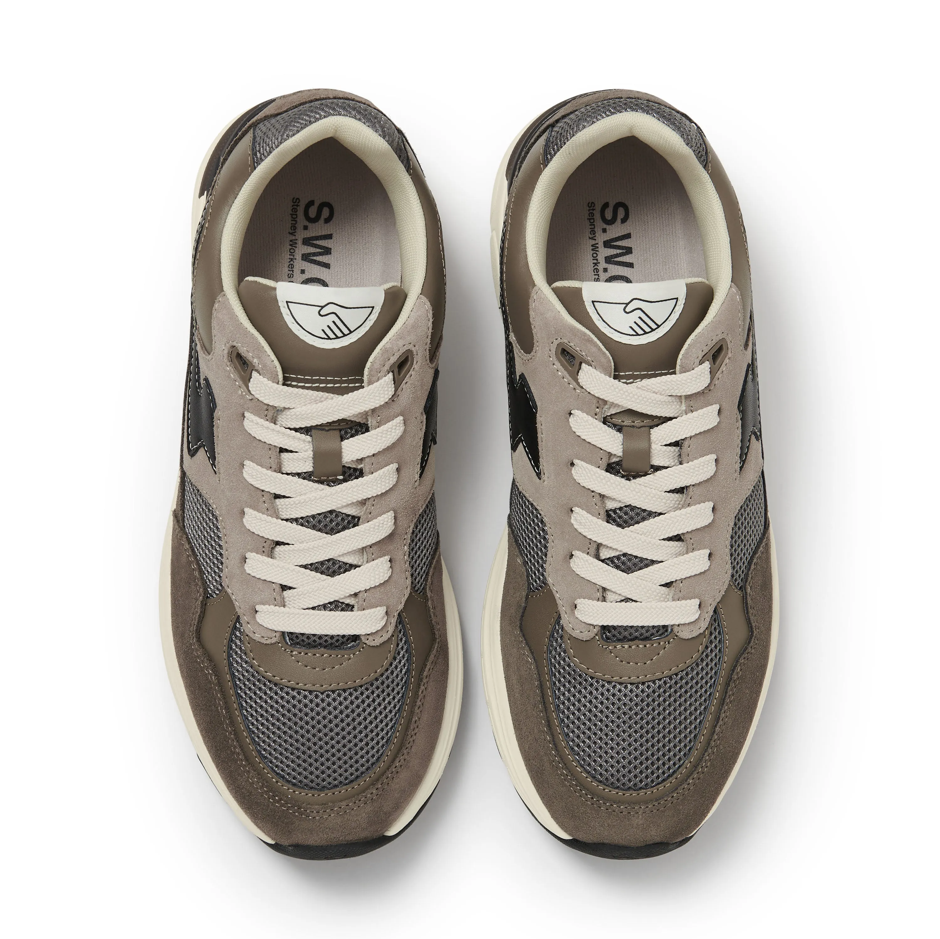 AMIEL S-STRIKE SUEDE MIX GREY sold by Stepney Workers Club product image thumbnail 4