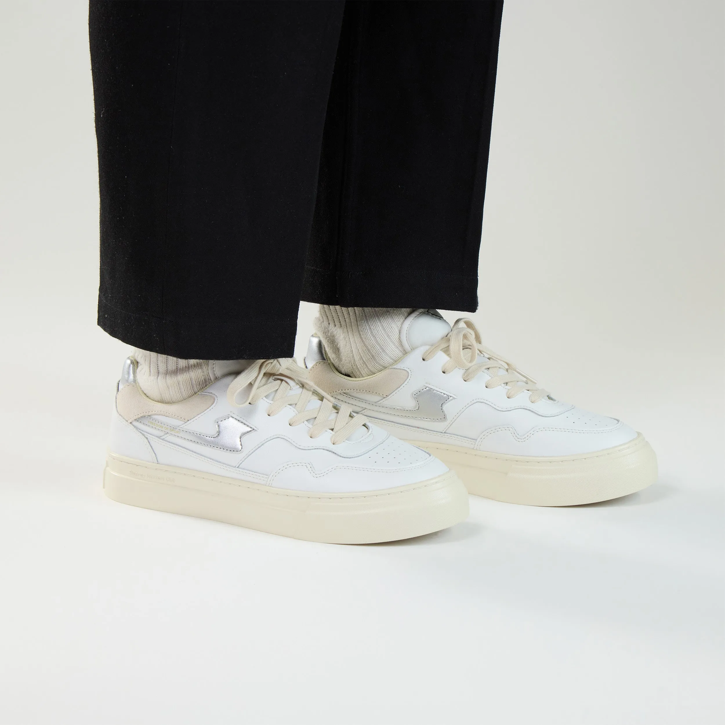 PEARL S-STRIKE LEATHER WHITE-SILVER sold by Stepney Workers Club product image thumbnail 3