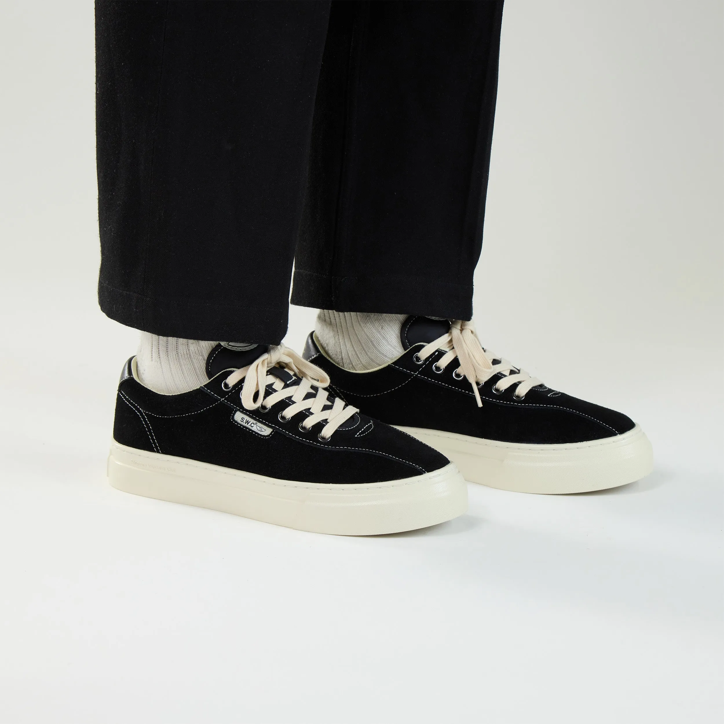 DELLOW 02 CUP SUEDE BLACK sold by Stepney Workers Club product image thumbnail 3