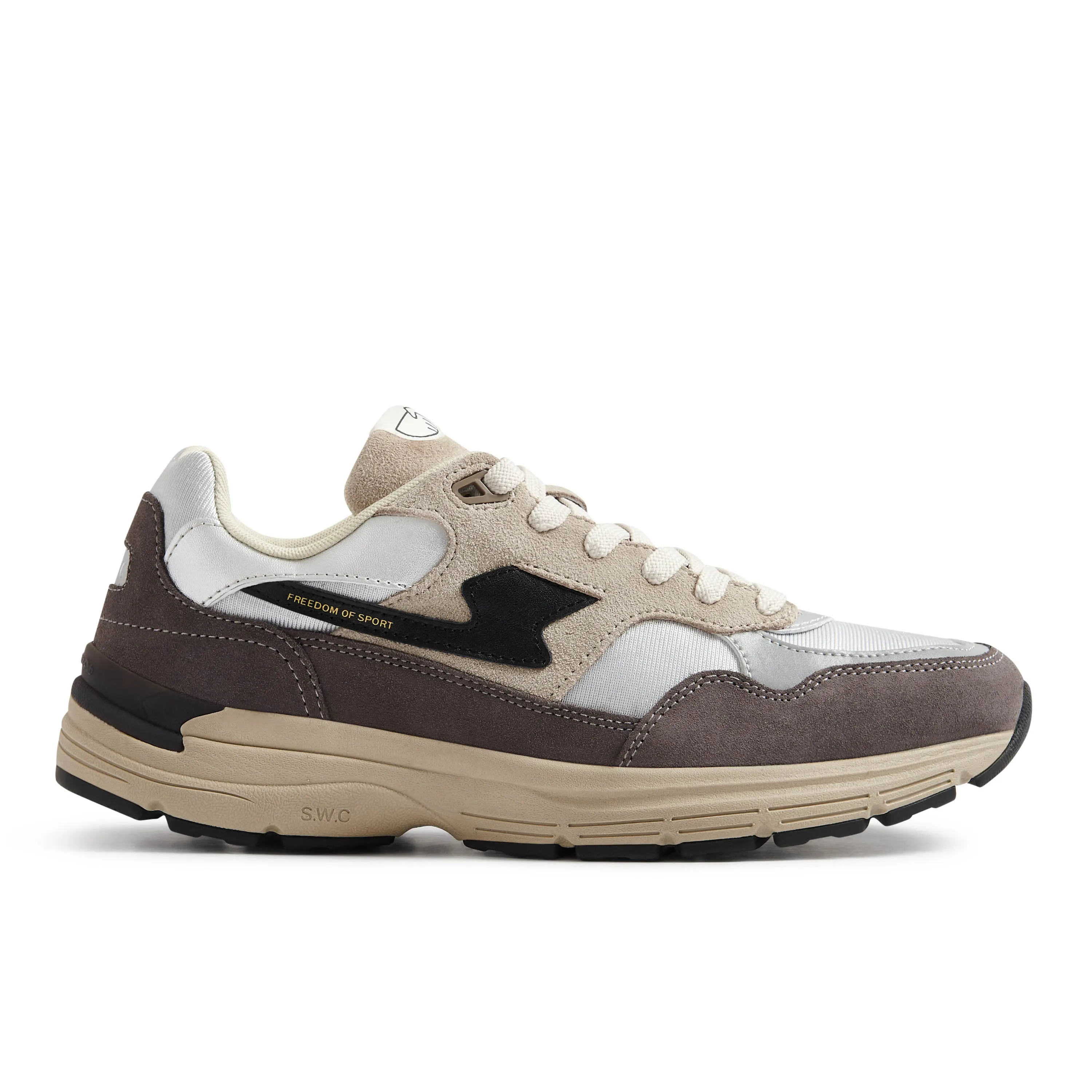 AMIEL S-STRIKE SUEDE MIX SILVER SMOKE sold by Stepney Workers Club