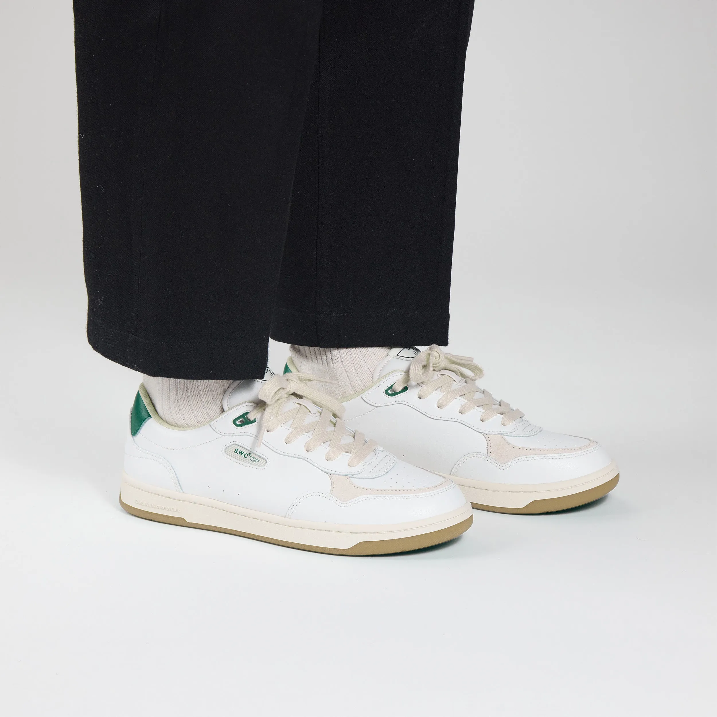 PRO-CUP 01 LEATHER WHITE-GREEN sold by Stepney Workers Club product image thumbnail 3