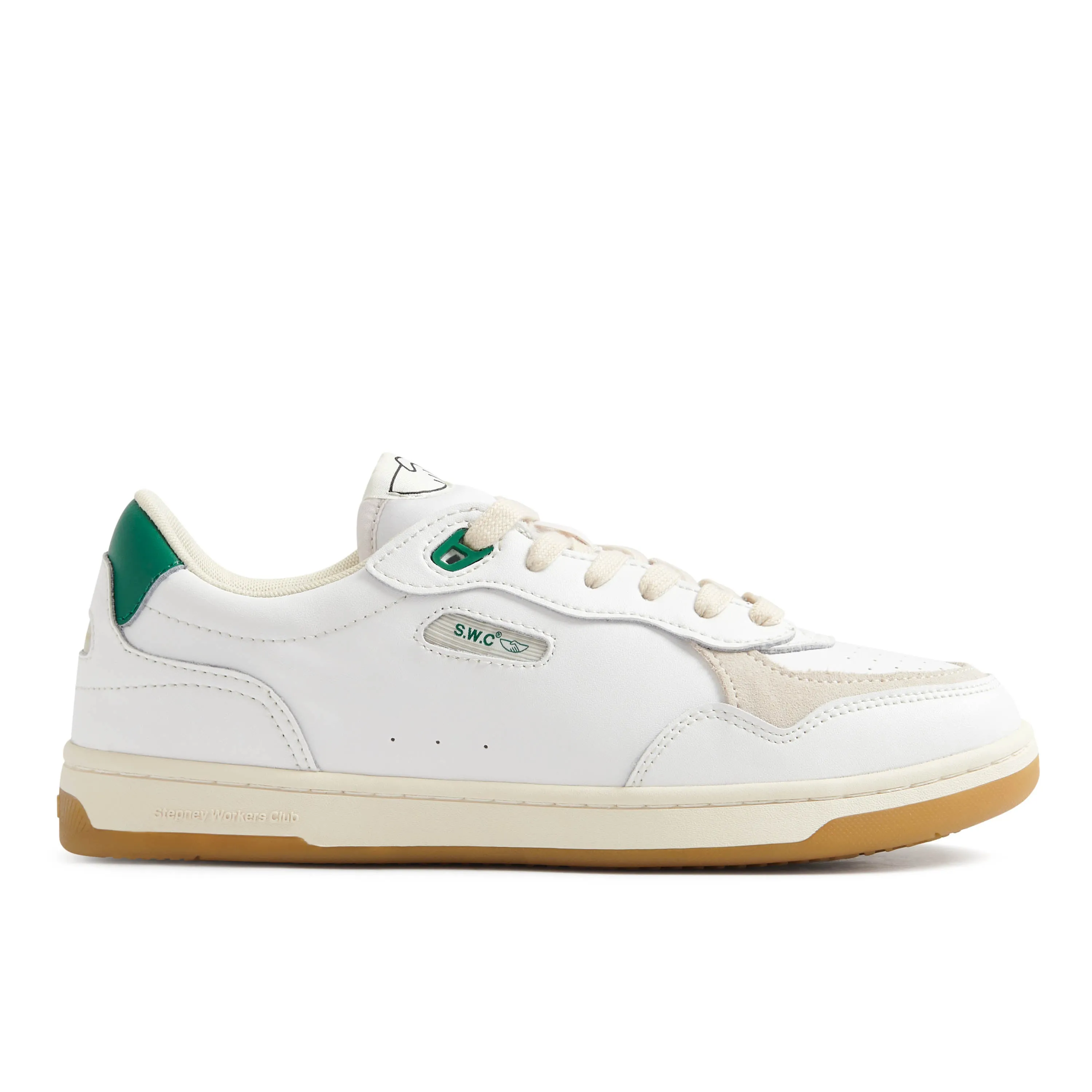 PRO-CUP 01 LEATHER WHITE-GREEN sold by Stepney Workers Club
