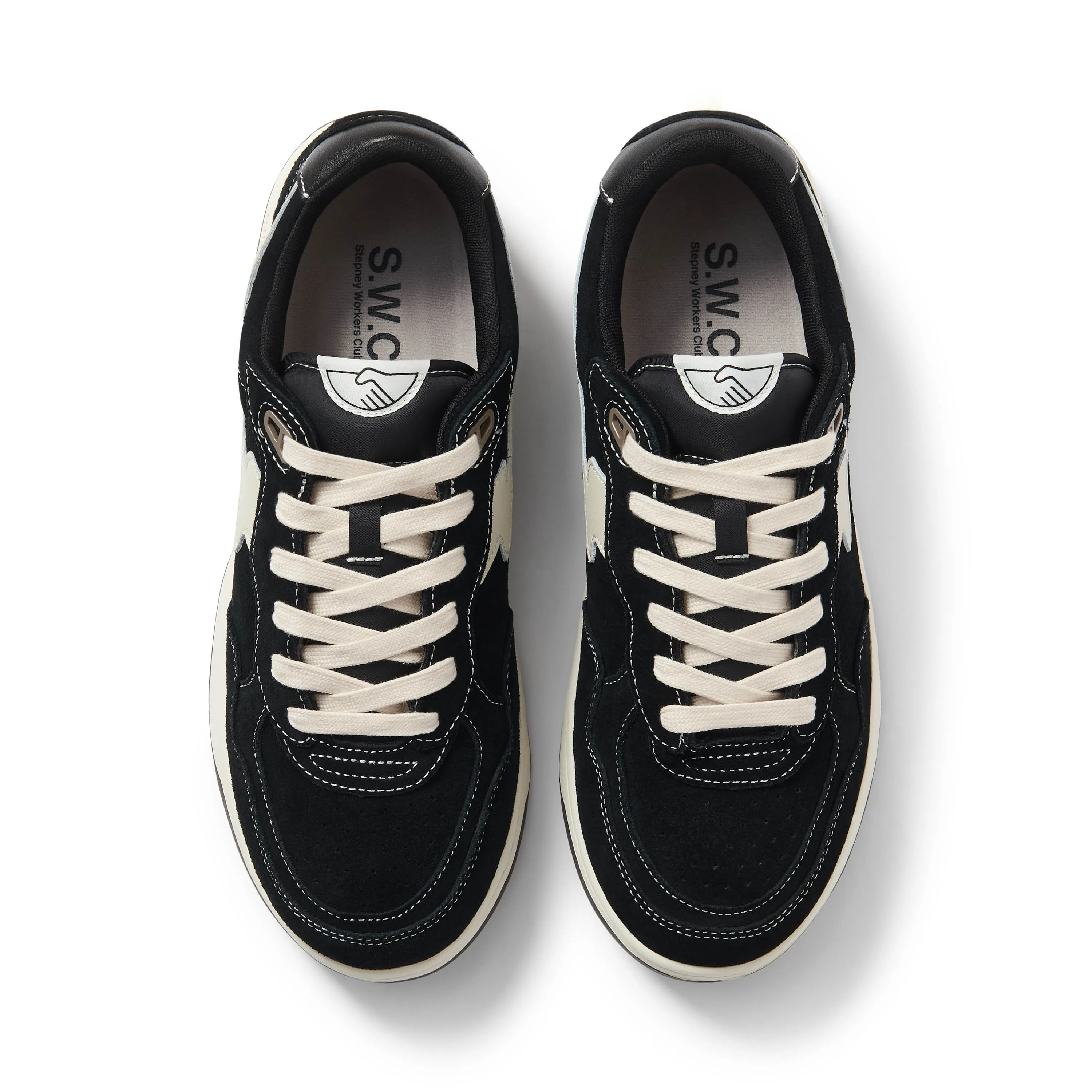 PRO-CUP 01 S-STRIKE SUEDE BLACK-WHITE sold by Stepney Workers Club product image thumbnail 5