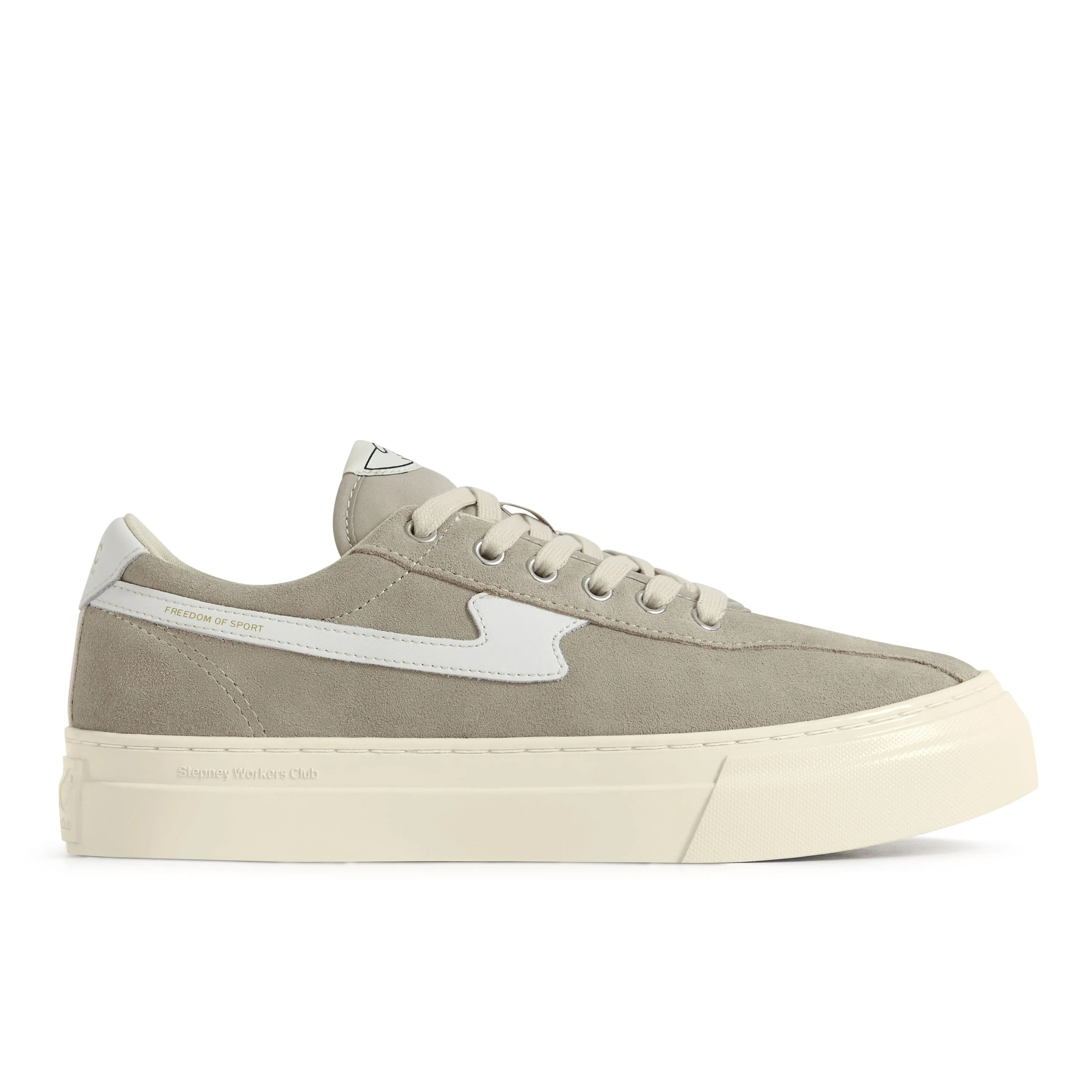 DELLOW S-STRIKE CUP SUEDE LIGHT GREY-WHITE sold by Stepney Workers Club
