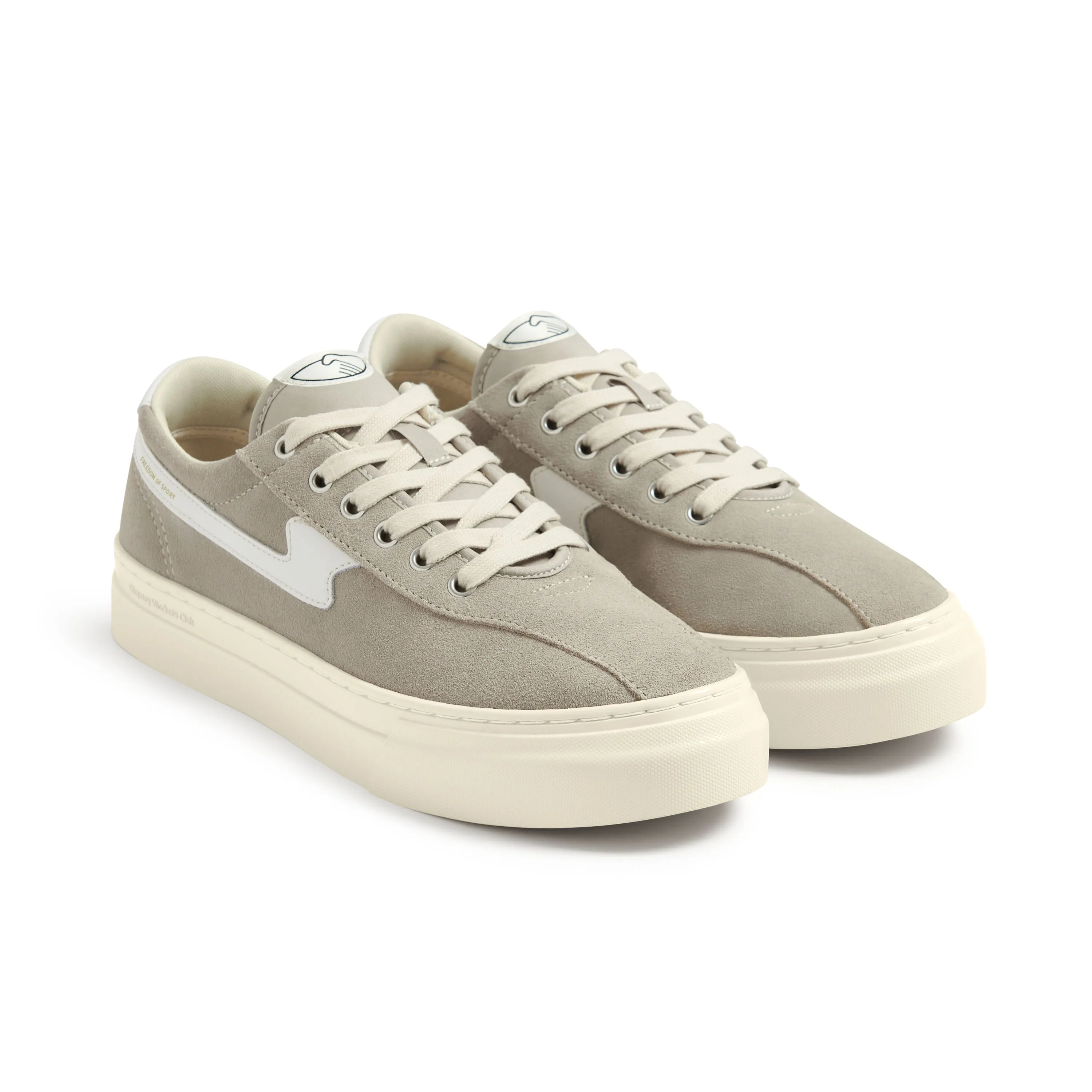 DELLOW S-STRIKE CUP SUEDE LIGHT GREY-WHITE sold by Stepney Workers Club product image thumbnail 2