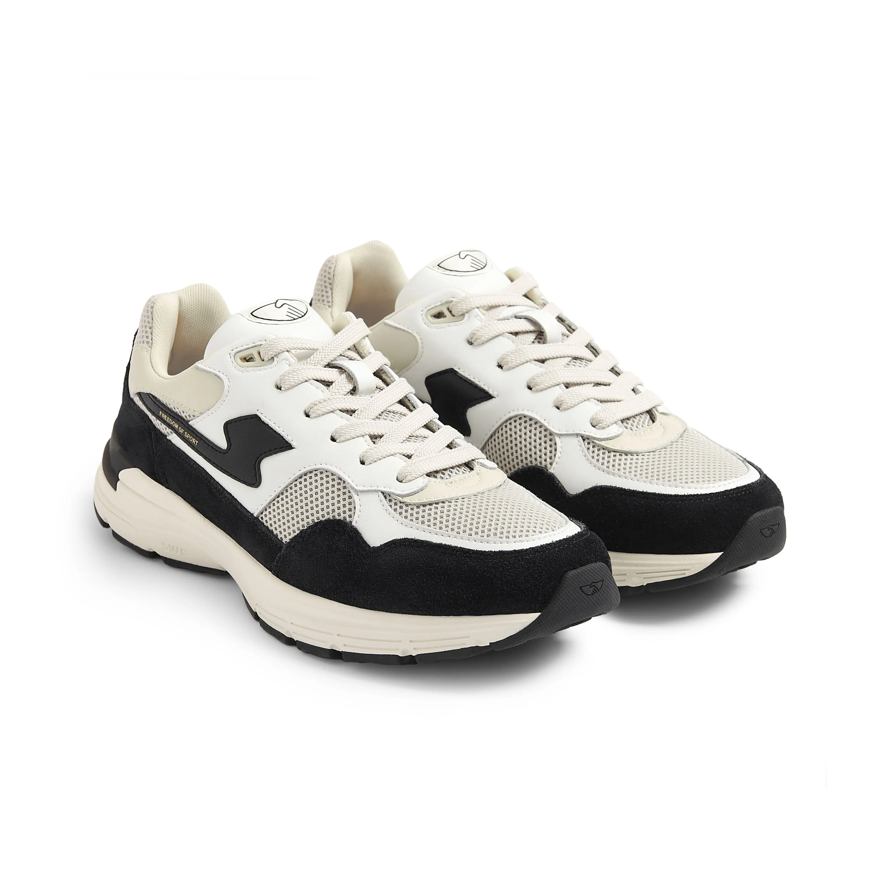 AMIEL S-STRIKE SUEDE MIX WHITE-BLACK sold by Stepney Workers Club product image thumbnail 2