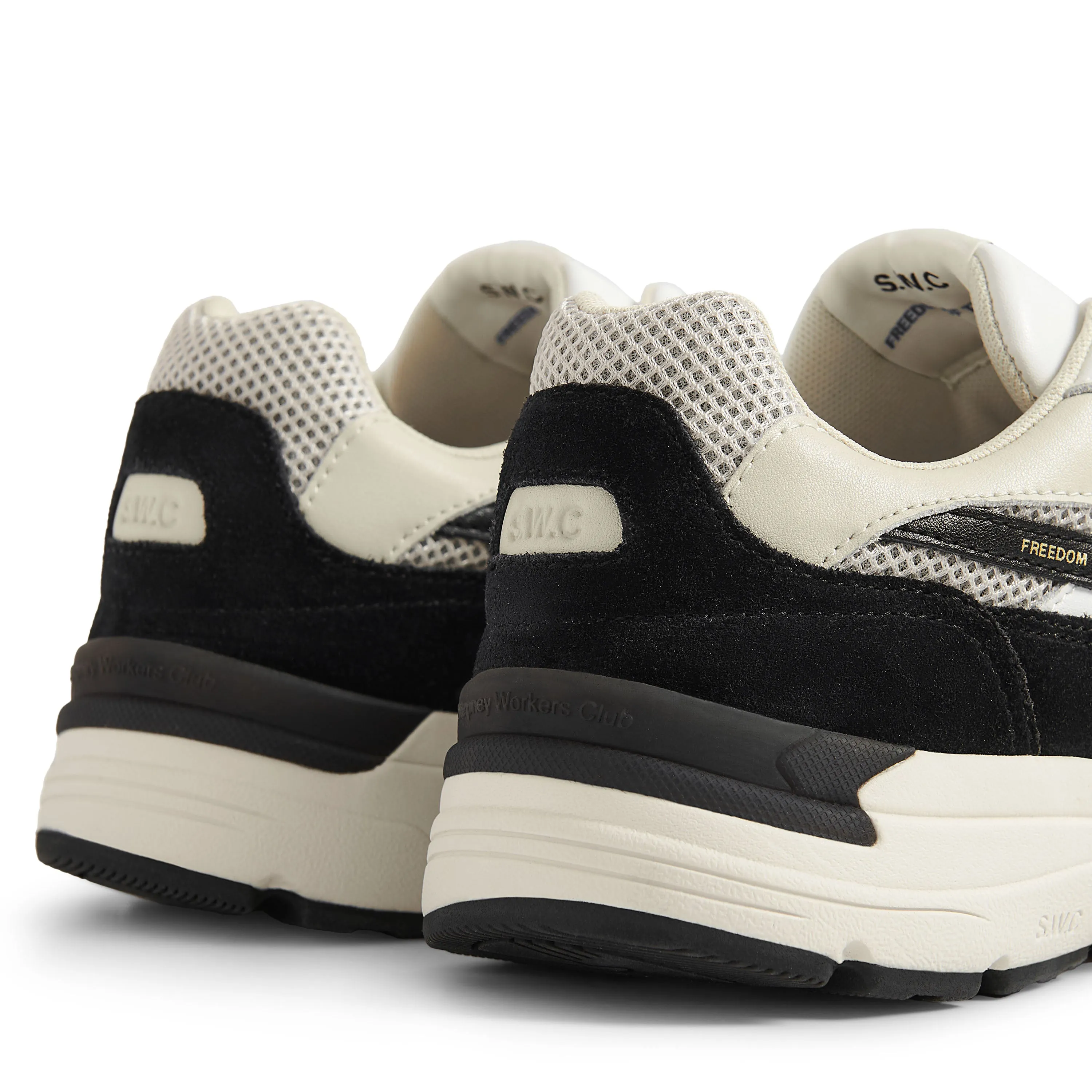 AMIEL S-STRIKE SUEDE MIX WHITE-BLACK sold by Stepney Workers Club product image thumbnail 5
