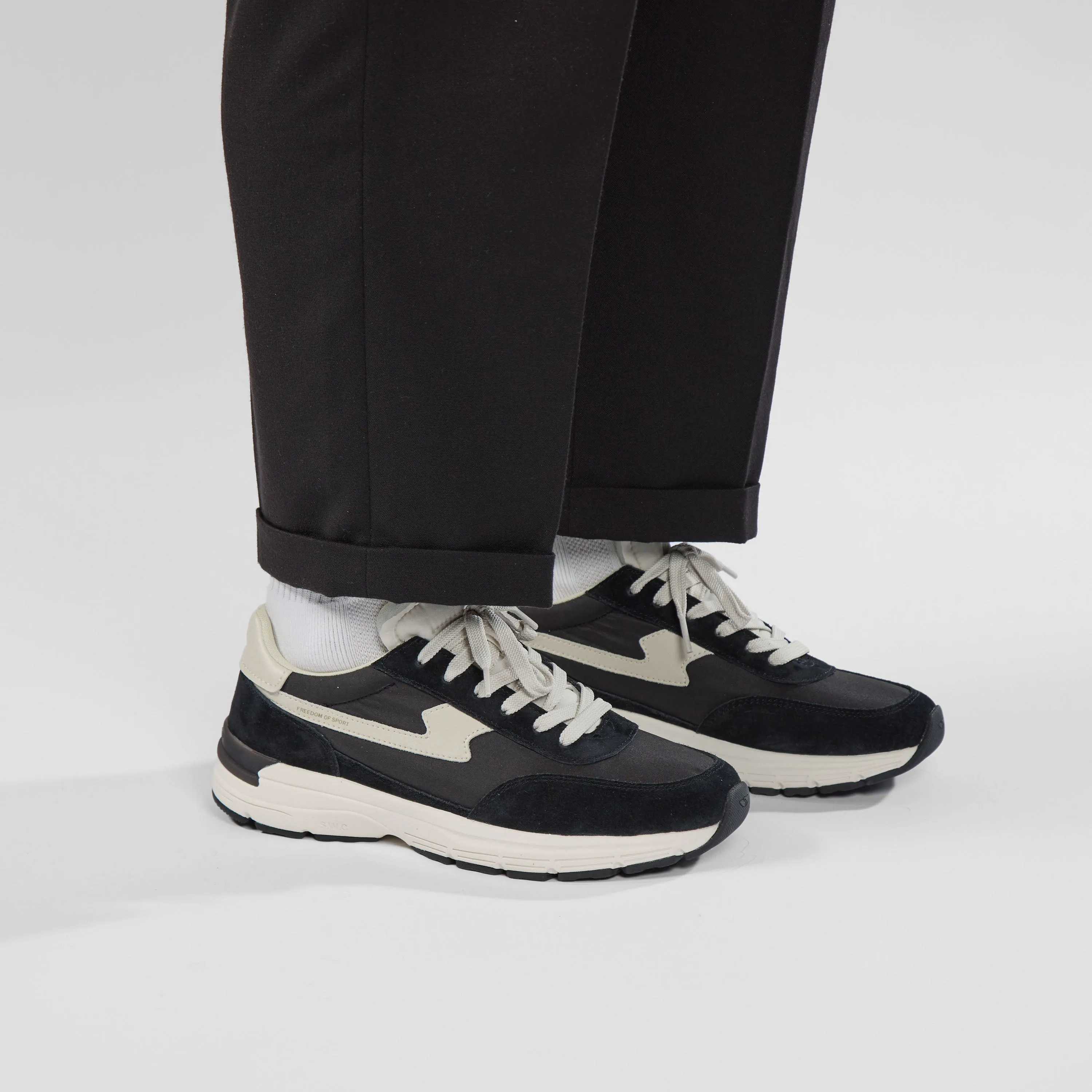 OSIER S-STRIKE SUEDE MIX BLACK sold by Stepney Workers Club product image thumbnail 3