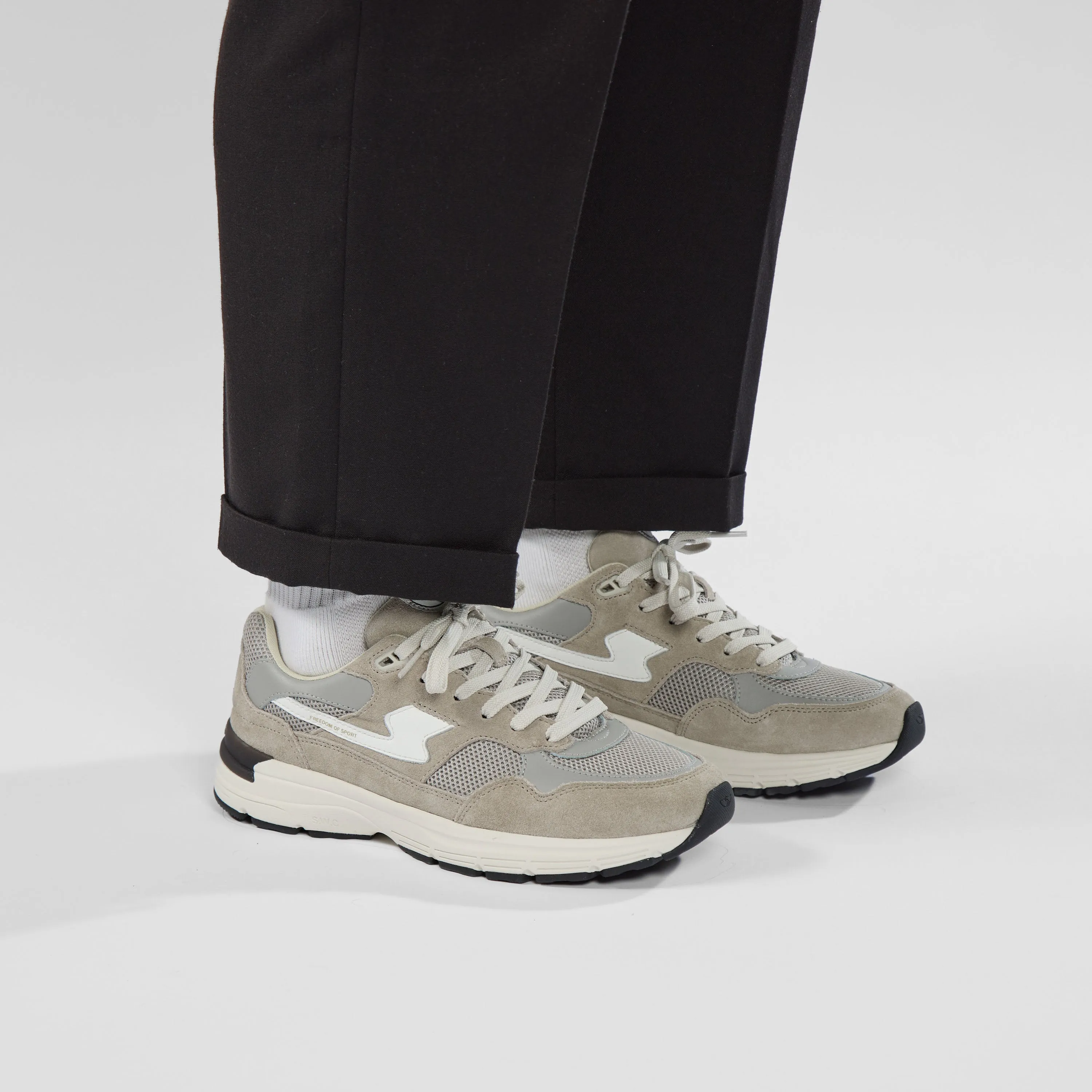 AMIEL S-STRIKE SUEDE MIX LIGHT GREY sold by Stepney Workers Club product image thumbnail 3