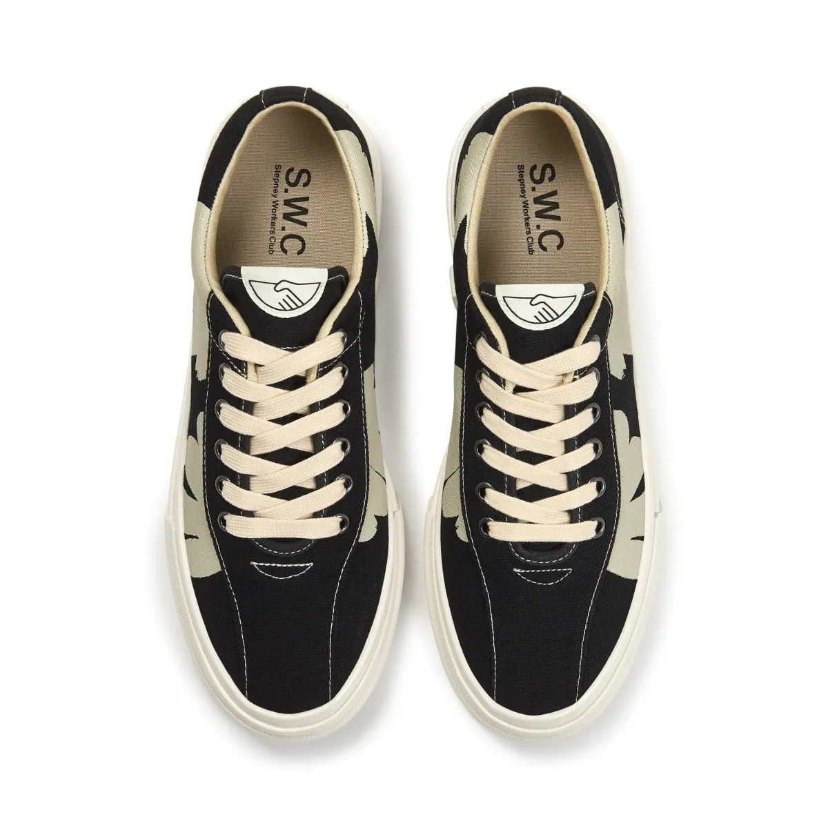 DELLOW SHROOMHANDS CANVAS BLACK-WHITE sold by Stepney Workers Club product image thumbnail 4