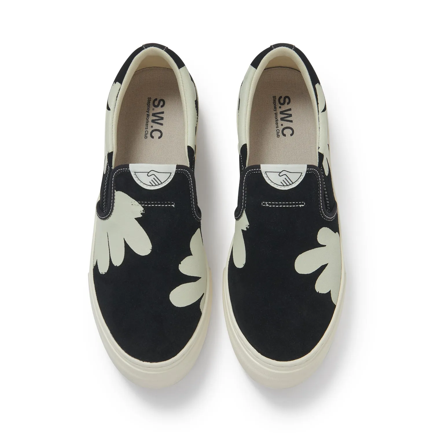 LISTER CUP SHROOMHANDS SUEDE BLACK-ECRU sold by Stepney Workers Club product image thumbnail 2