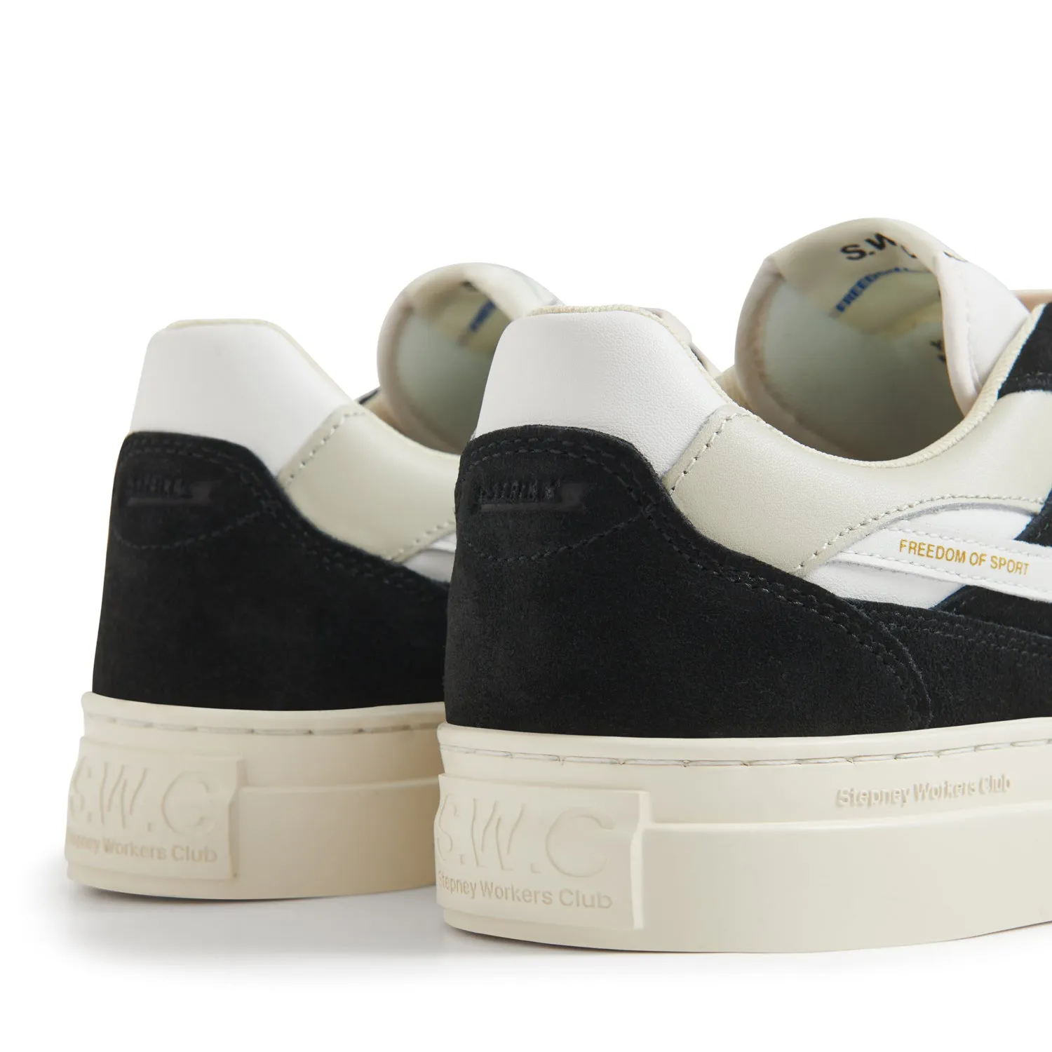 PEARL S-STRIKE SUEDE LEATHER BLACK-WHITE sold by Stepney Workers Club product image thumbnail 3