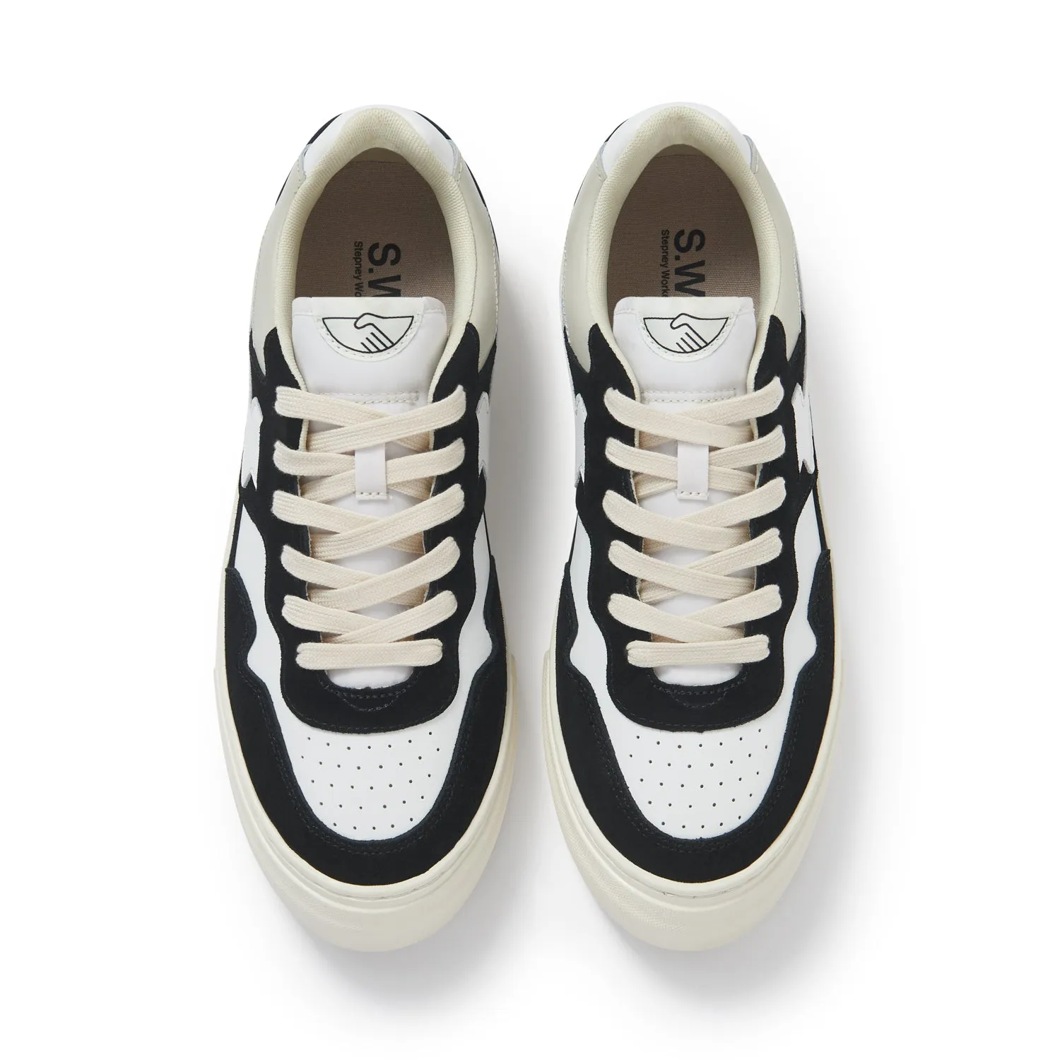 PEARL S-STRIKE SUEDE LEATHER BLACK-WHITE sold by Stepney Workers Club product image thumbnail 2