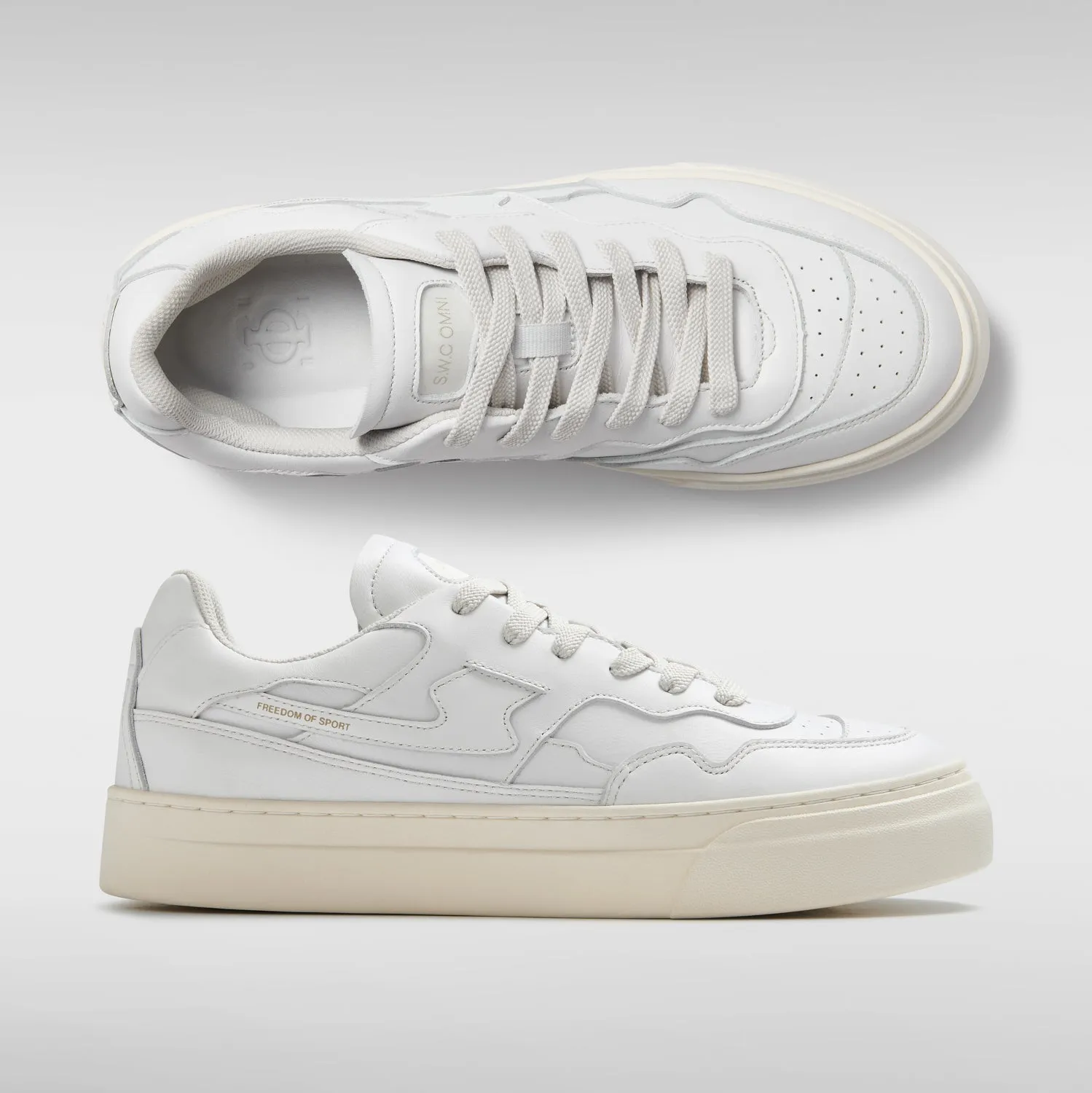 OM4b - Pearl Omni S-Strike - Calf Leather - White sold by Stepney Workers Club