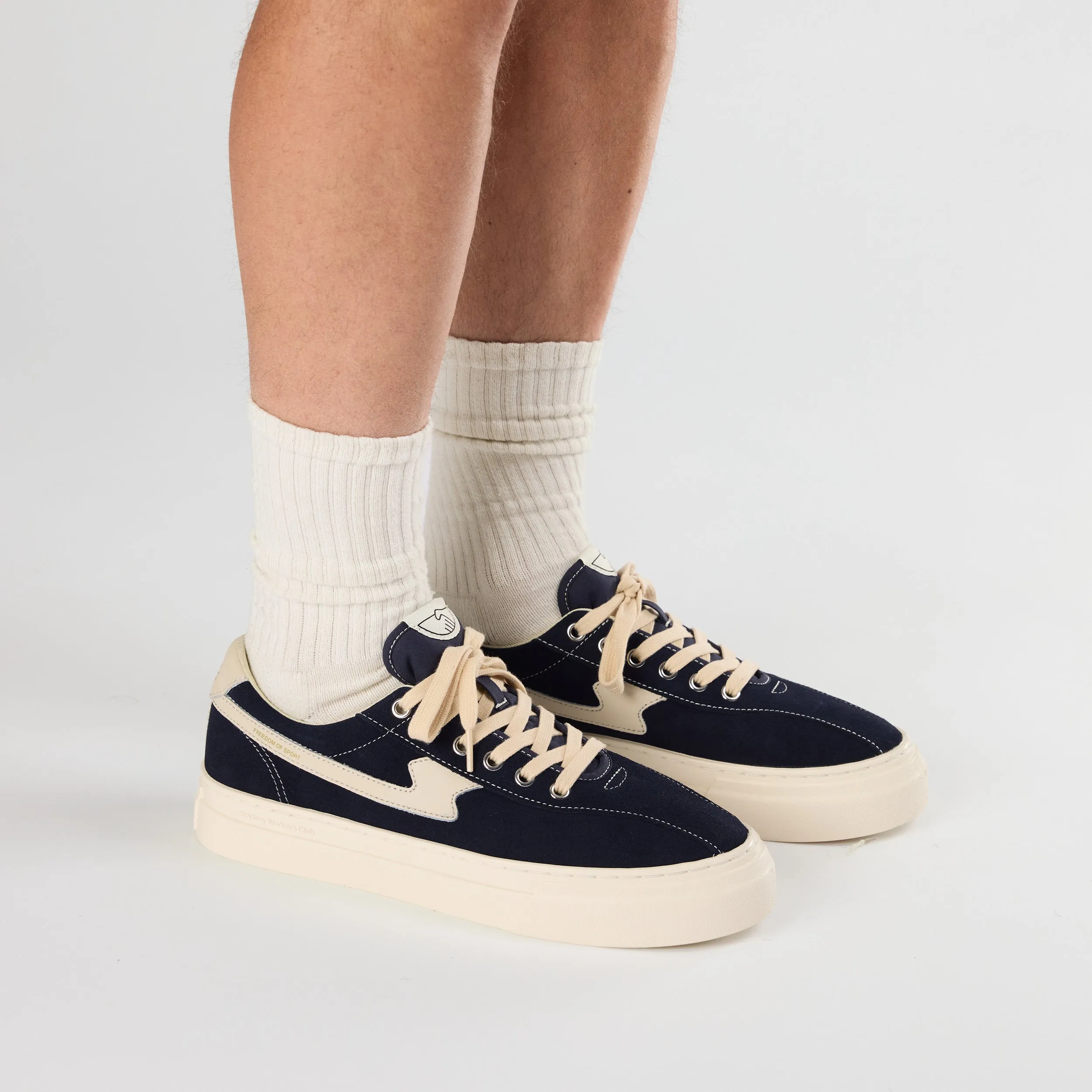 DELLOW S-STRIKE CUP SUEDE NAVY sold by Stepney Workers Club product image thumbnail 5