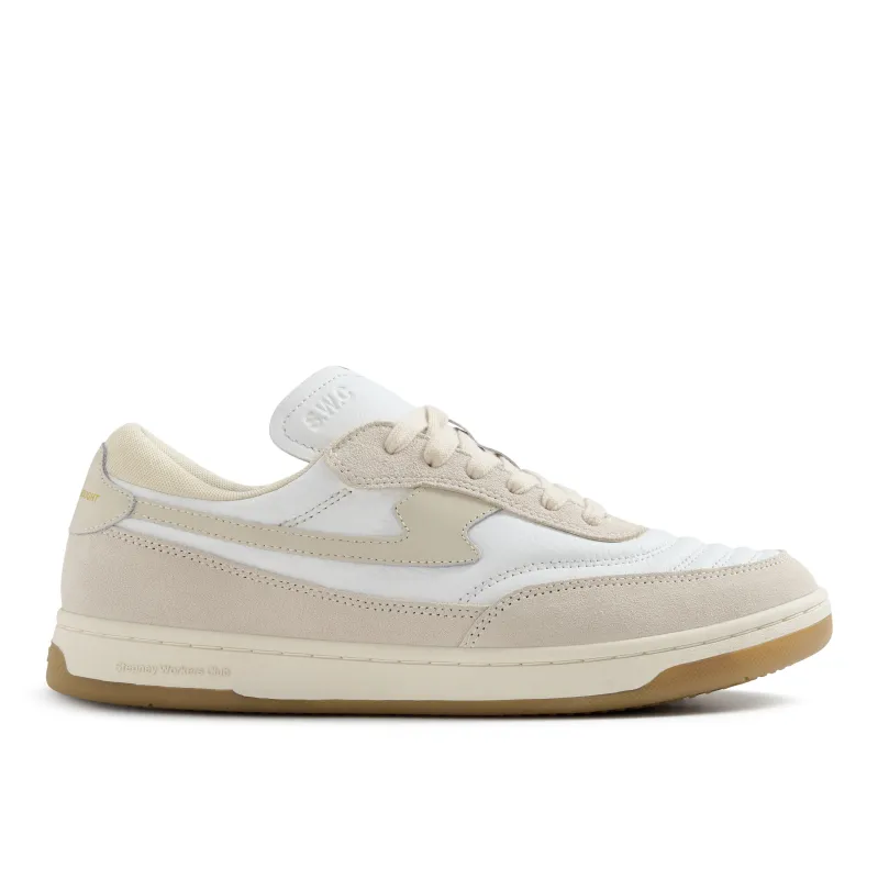 CASSON S-STRIKE LEATHER SUEDE WHITE made by Stepney Workers Club